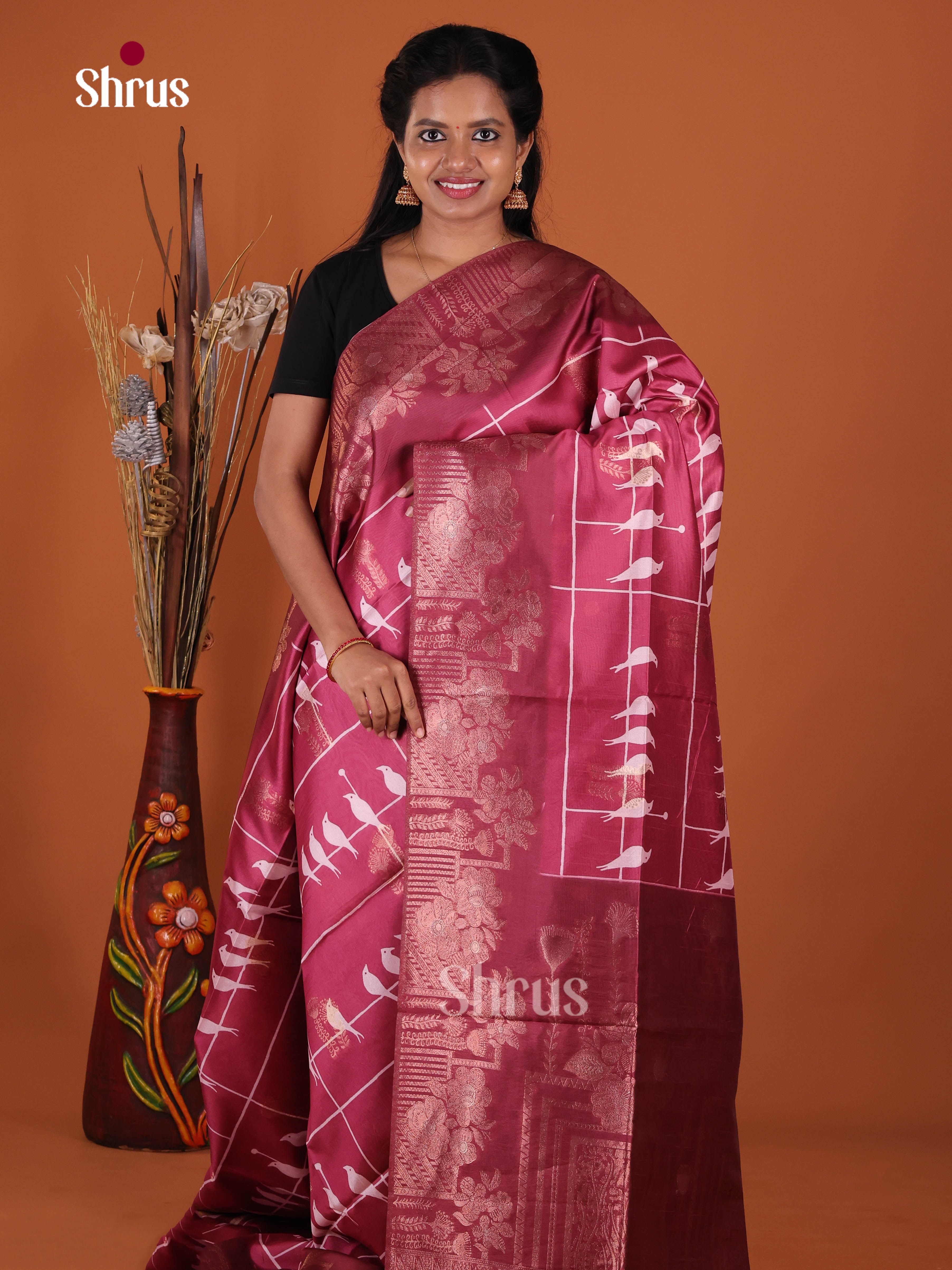 DJS10671 - Semi Jute Saree