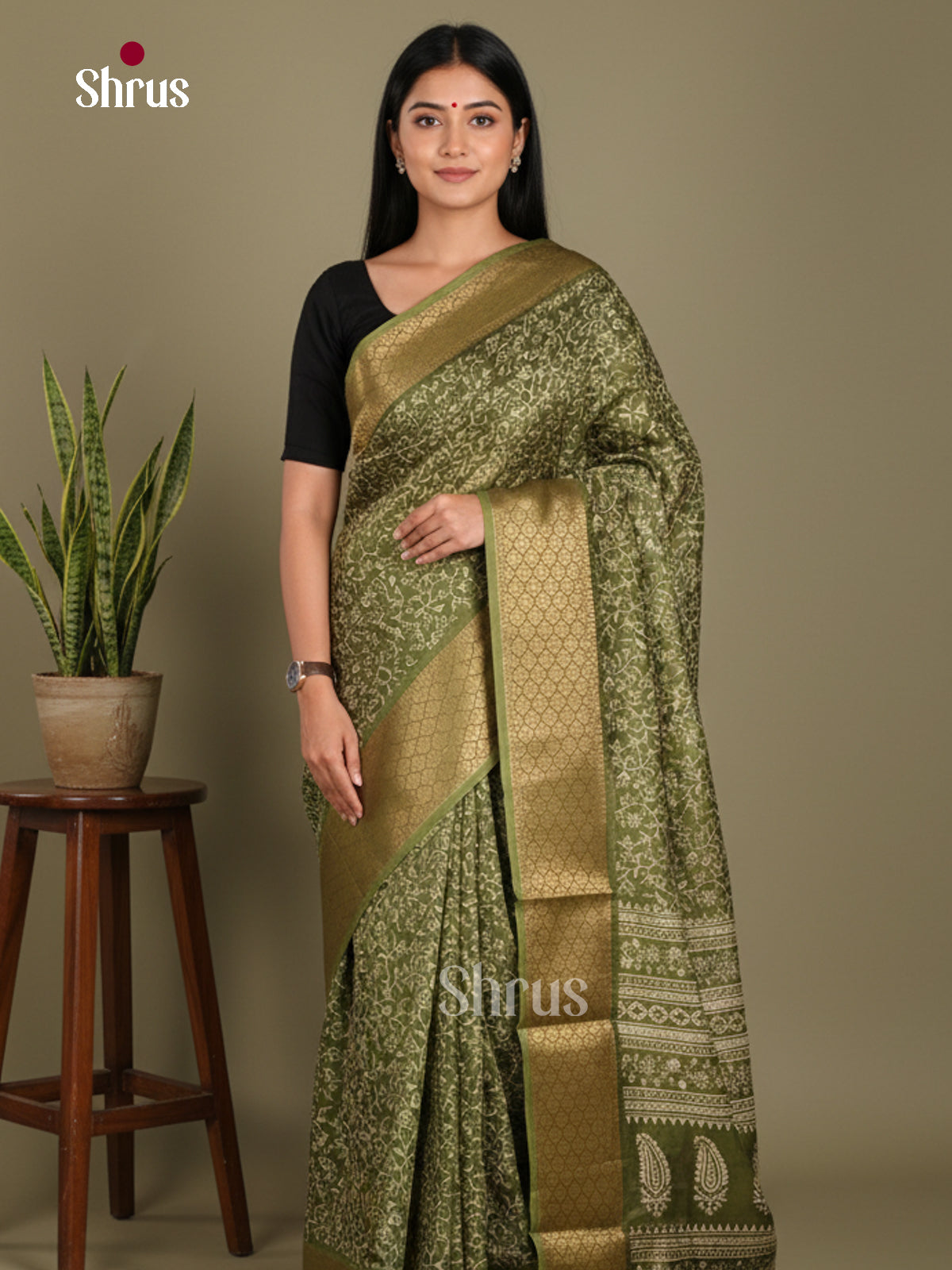 DJS11001 - Semi Crepe Saree