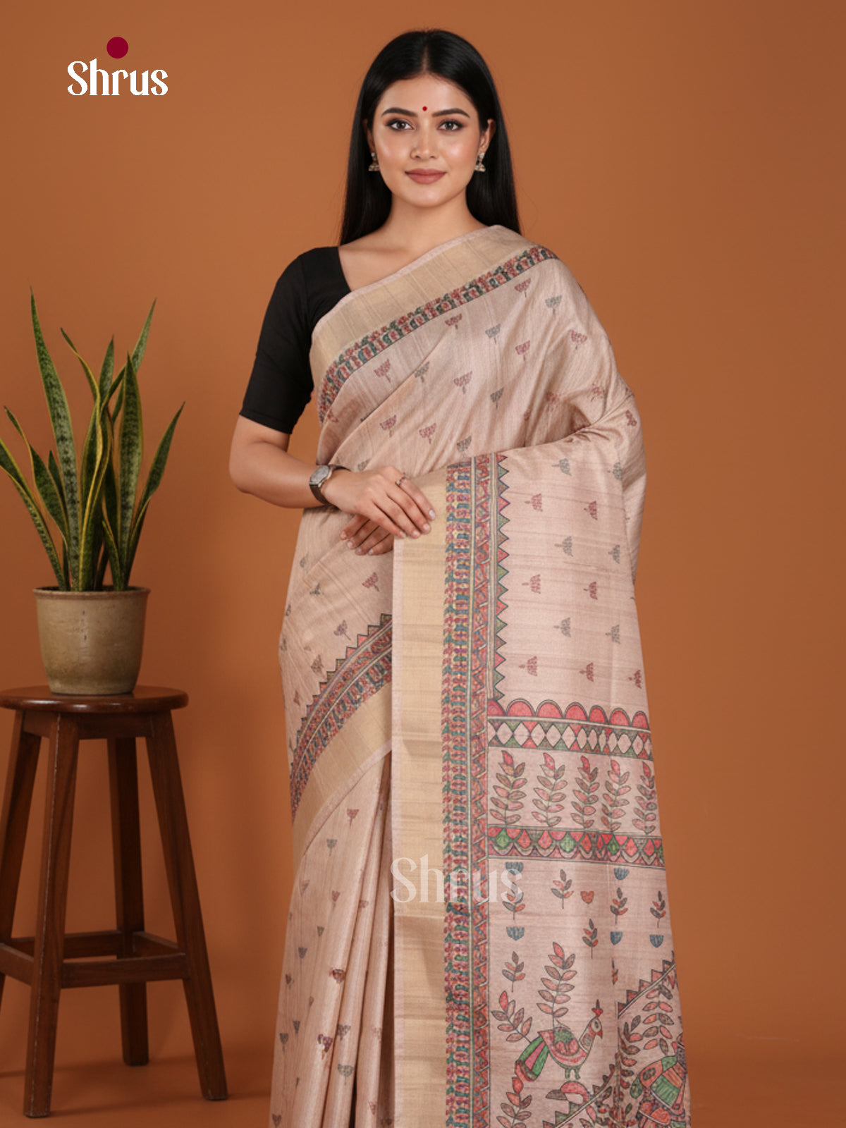 DJS11015 - Semi Gicha Saree