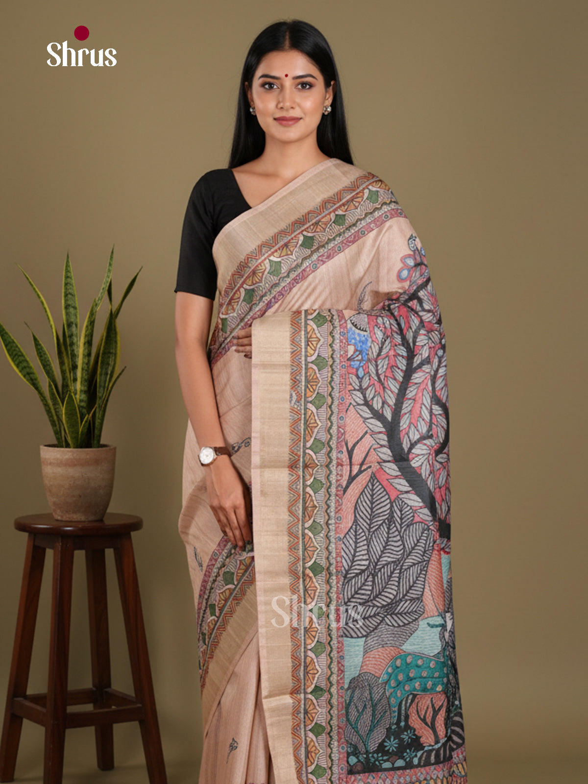 DJS11016 - Semi Gicha Saree
