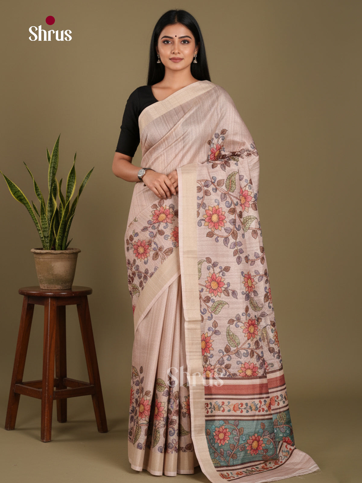 DJS11019 - Semi Gicha Saree