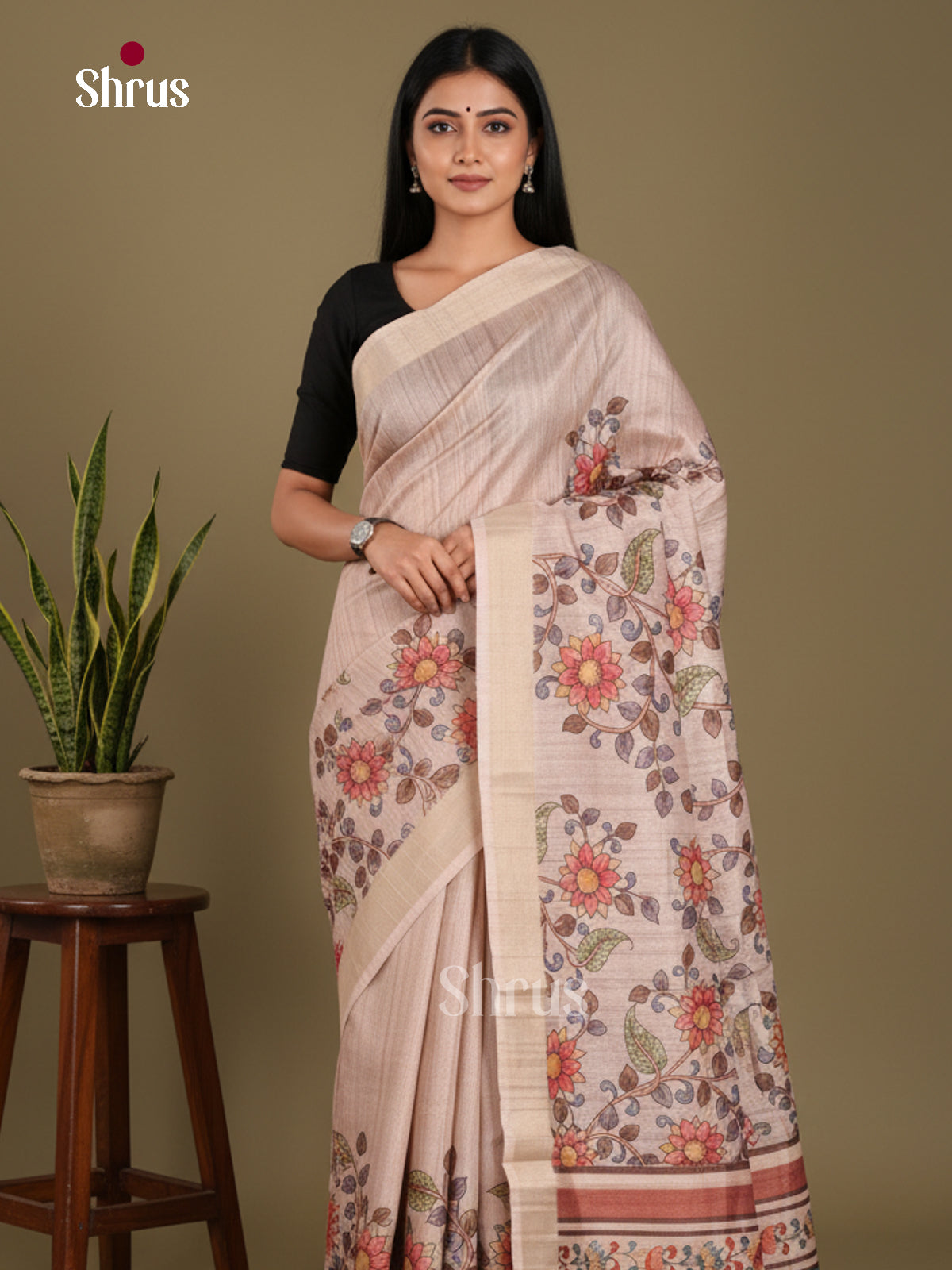 DJS11019 - Semi Gicha Saree