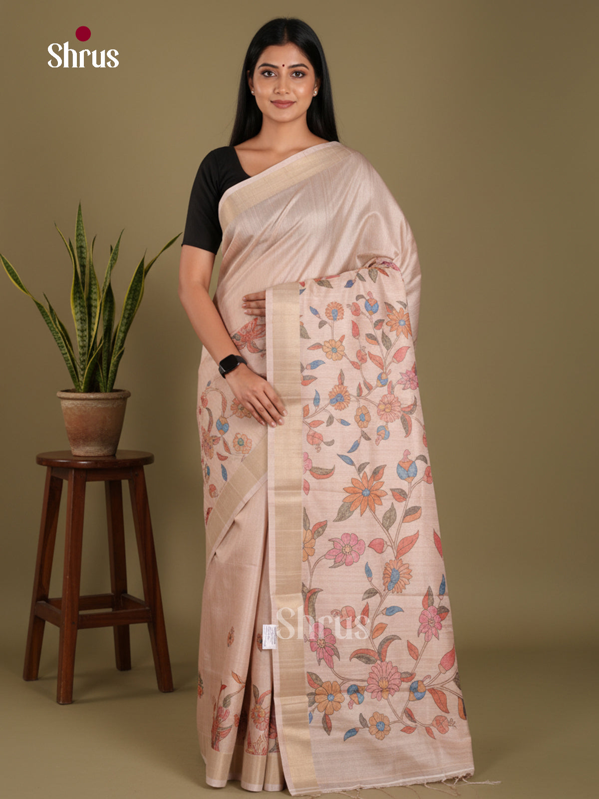 DJS11022 - Semi Gicha Saree