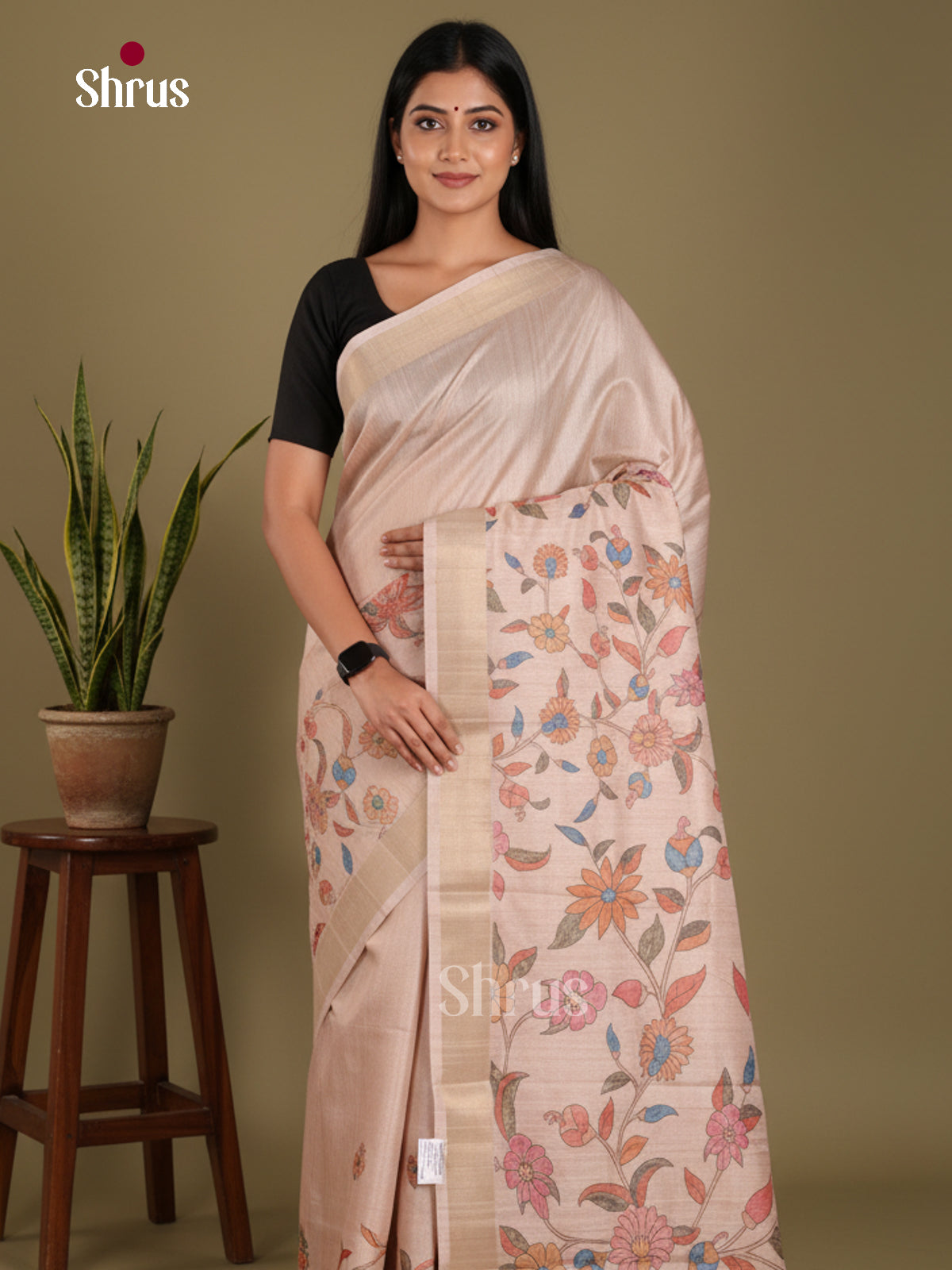 DJS11022 - Semi Gicha Saree
