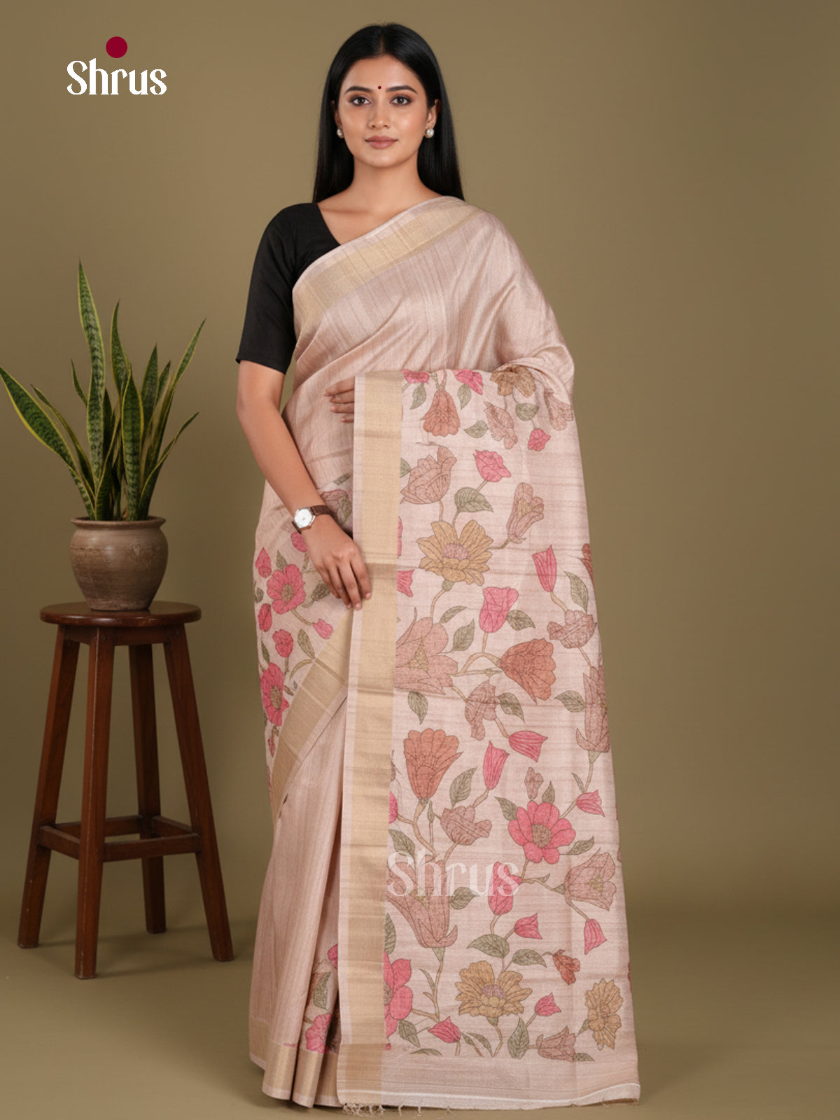 DJS11024 - Semi Gicha Saree