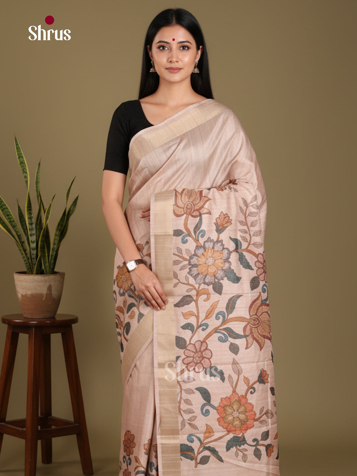 DJS11025 - Semi Gicha Saree