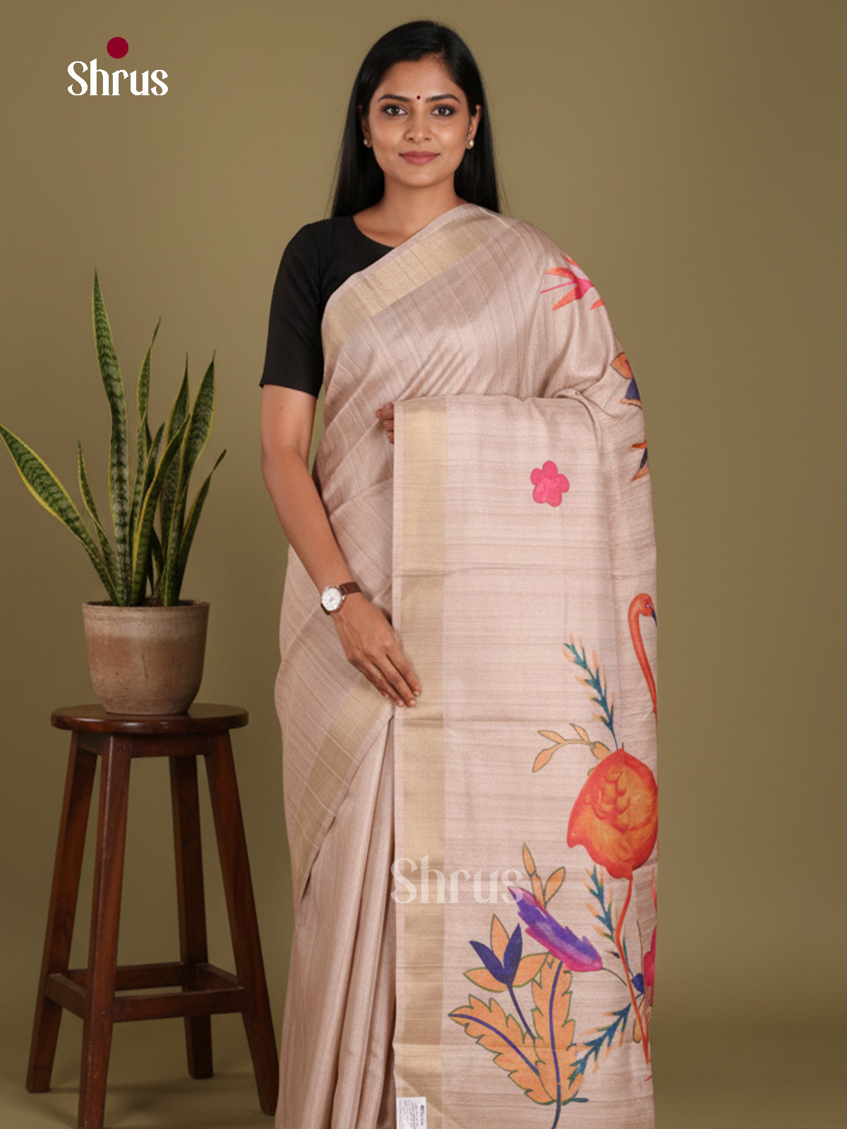 DJS11027 - Semi Gicha Saree
