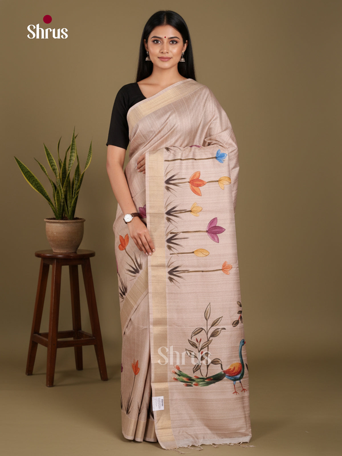 DJS11028 - Semi Gicha Saree