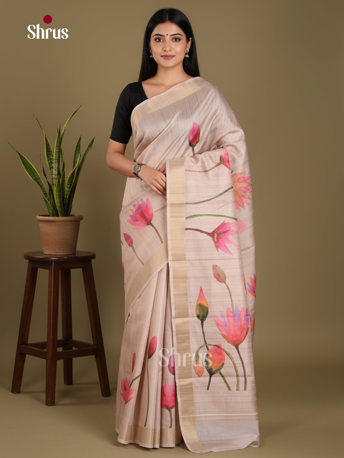 DJS11029 - Semi Gicha Saree