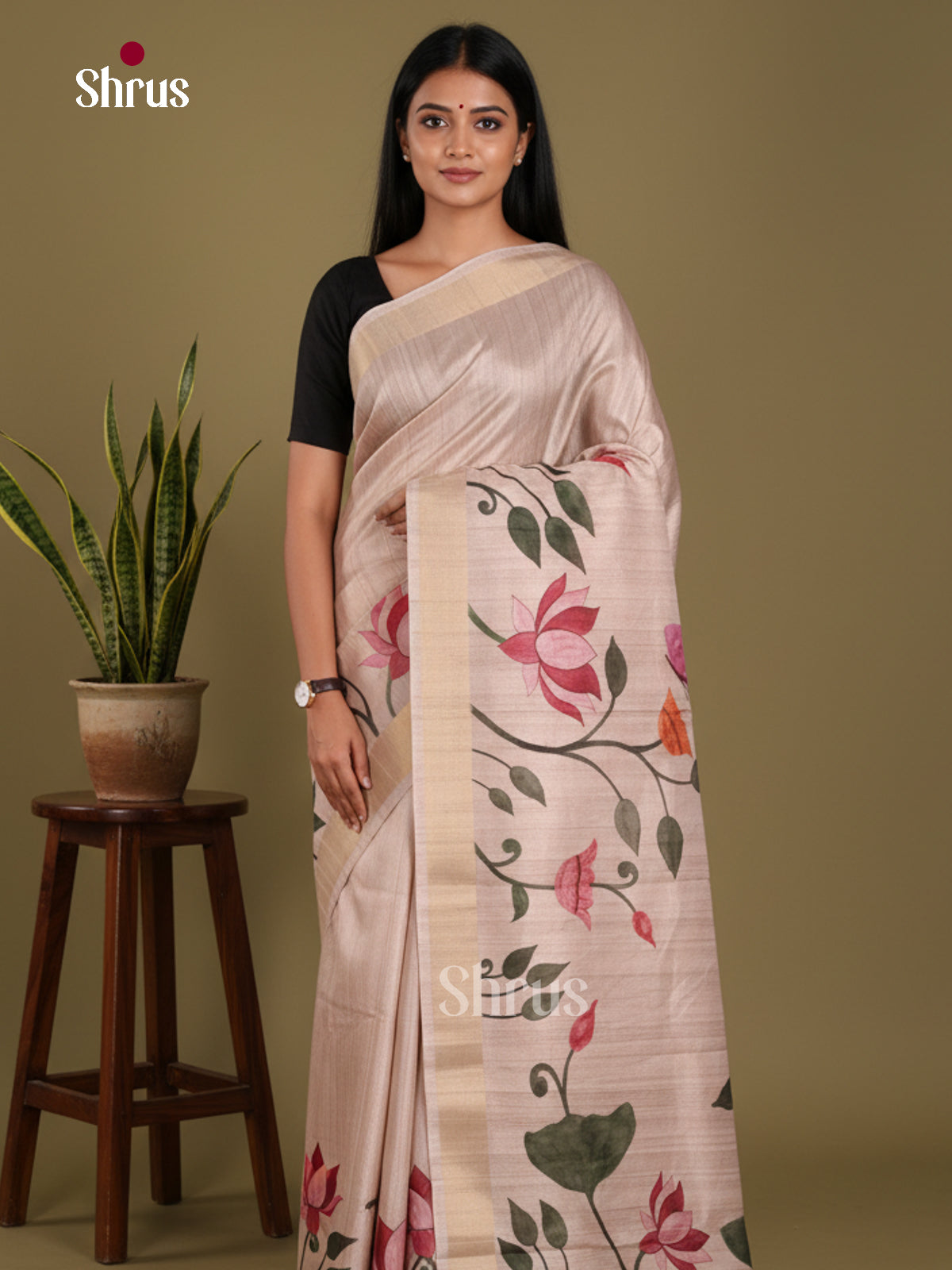 DJS11030 - Semi Gicha Saree