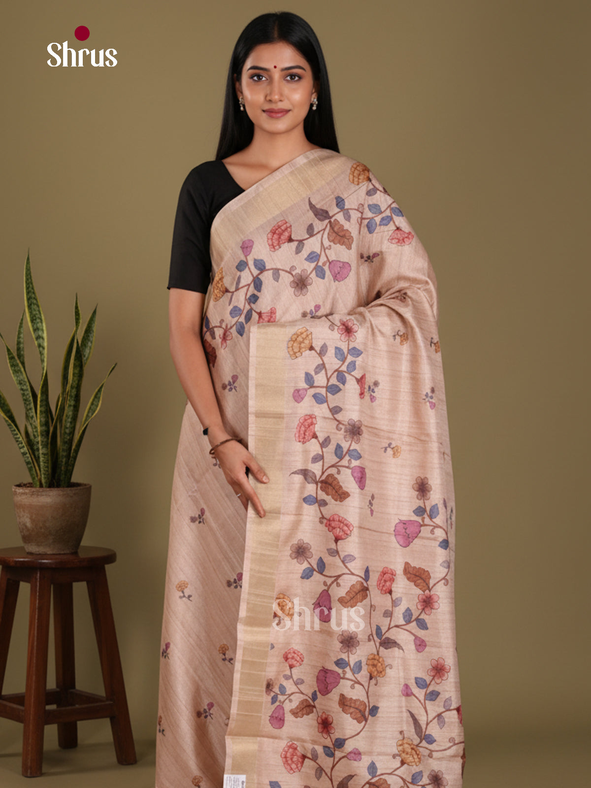 DJS11033 - Semi Gicha Saree