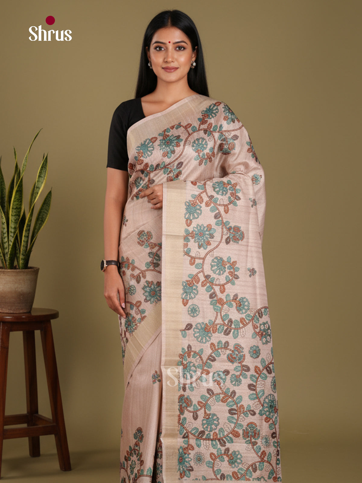 DJS11036 - Semi Gicha Saree