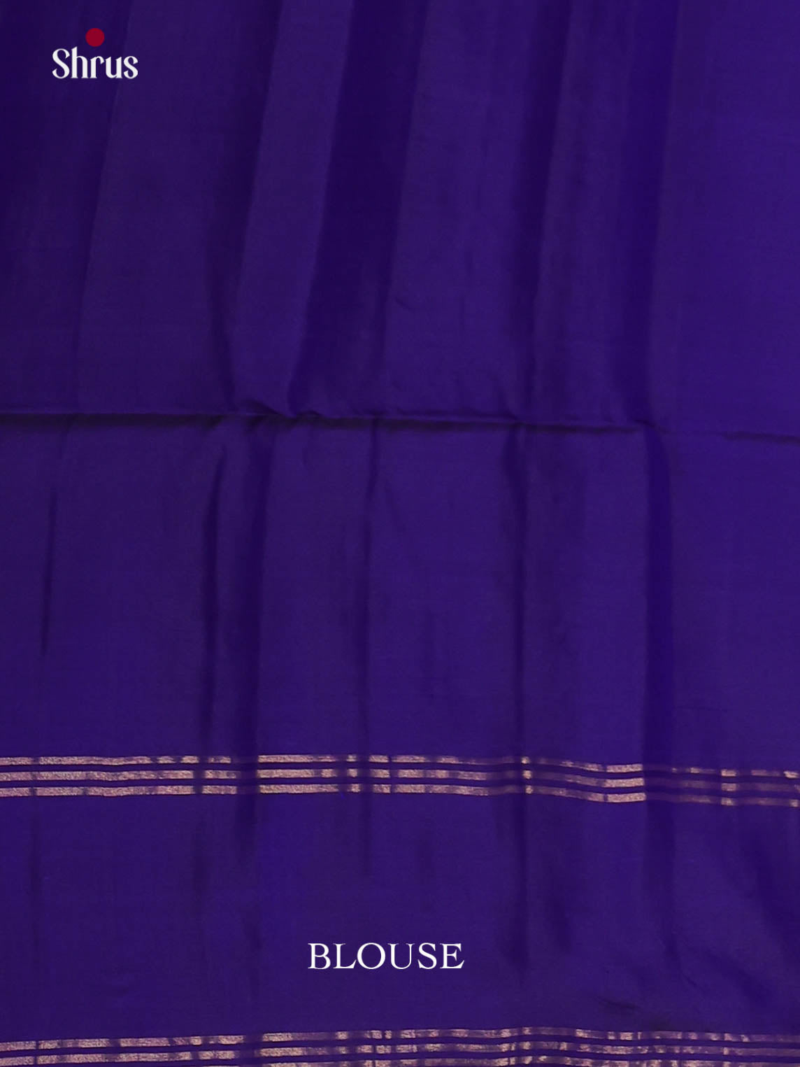 Charming Purple Soft Silk Saree with Gold Buttas & Blue rettaipet Zari border - Shop on Shrus.com