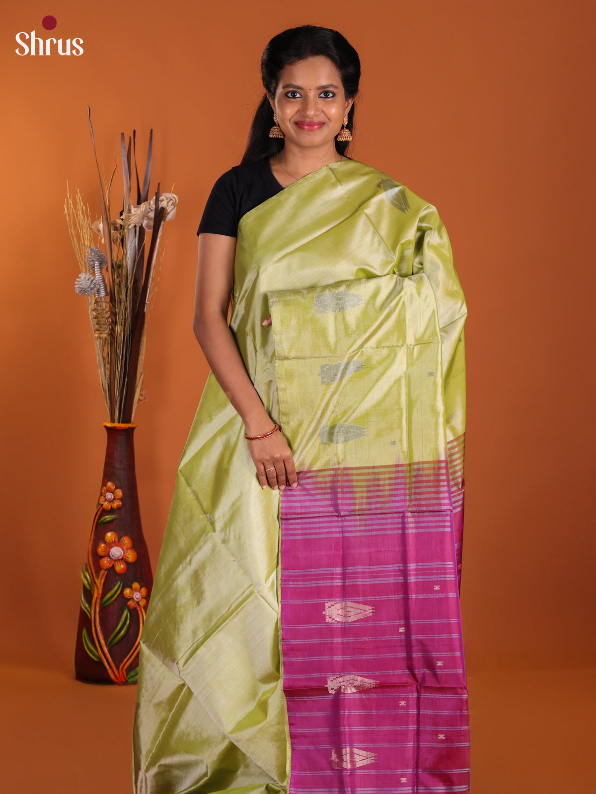 DJS13063 - Banana Pith Saree - Shop on Shrus.com