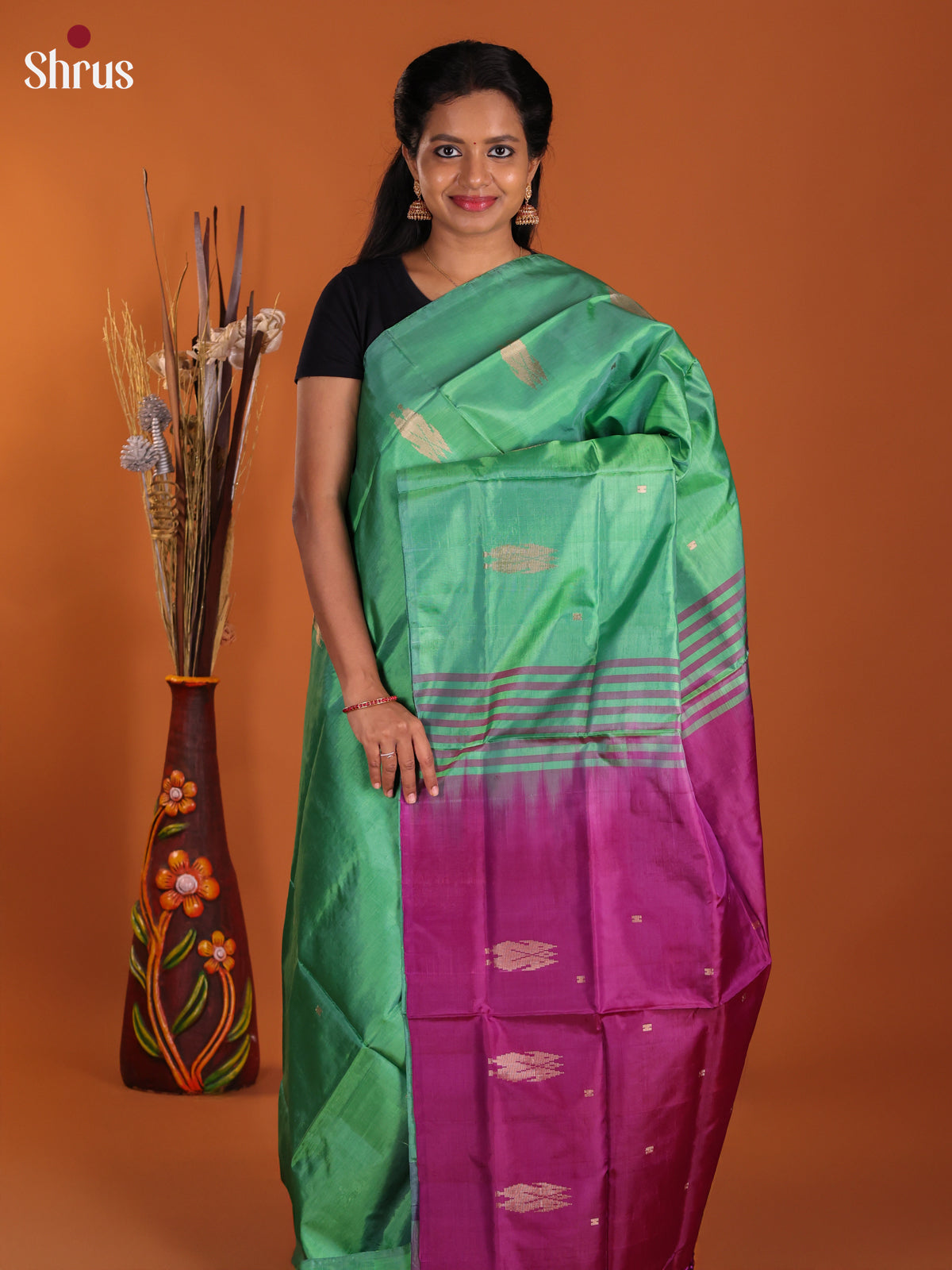 DJS13096 - Banana Pith Saree - Shop on Shrus.com
