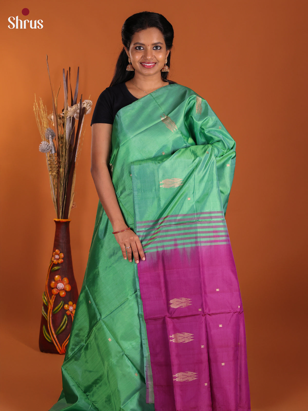 DJS13105 - Banana Pith Saree - Shop on Shrus.com