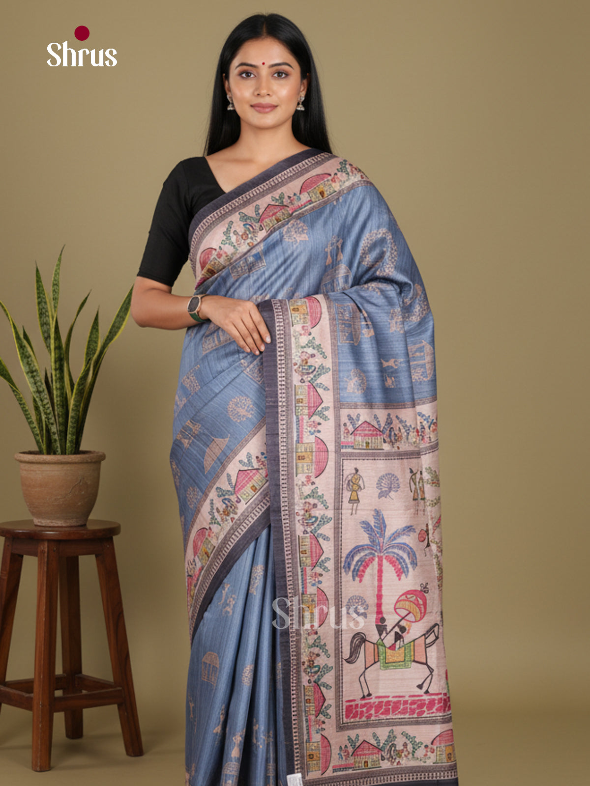 DJS13130 - Butter silk Saree