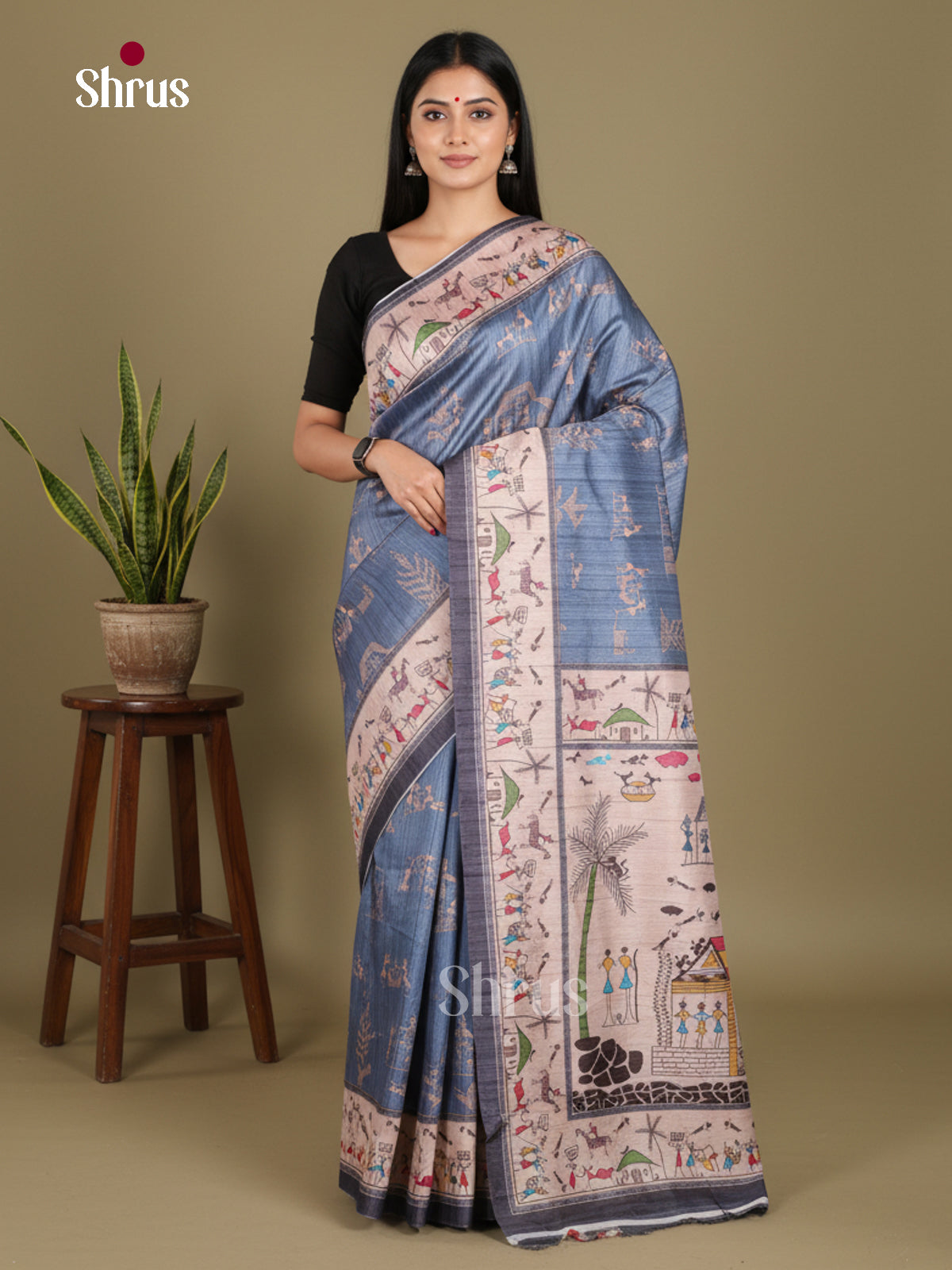 DJS13145 - Butter silk Saree