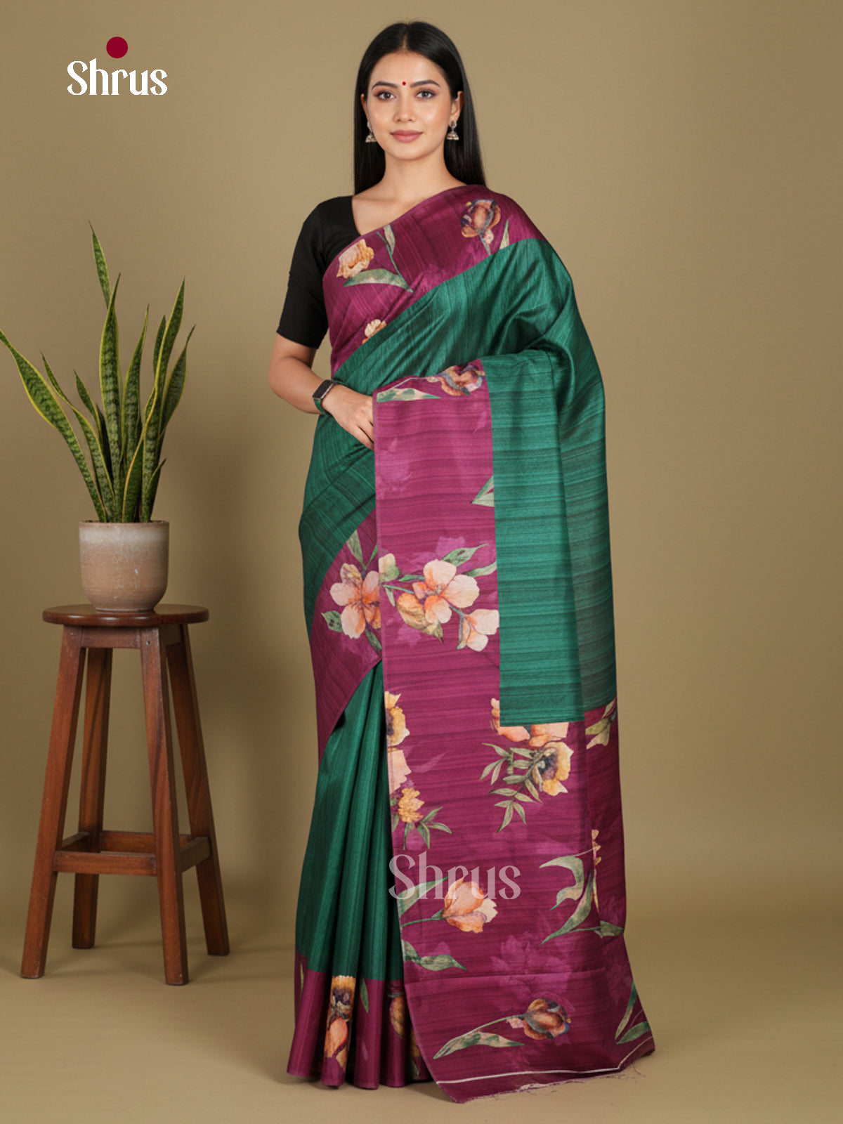DJS13146 - Butter silk Saree