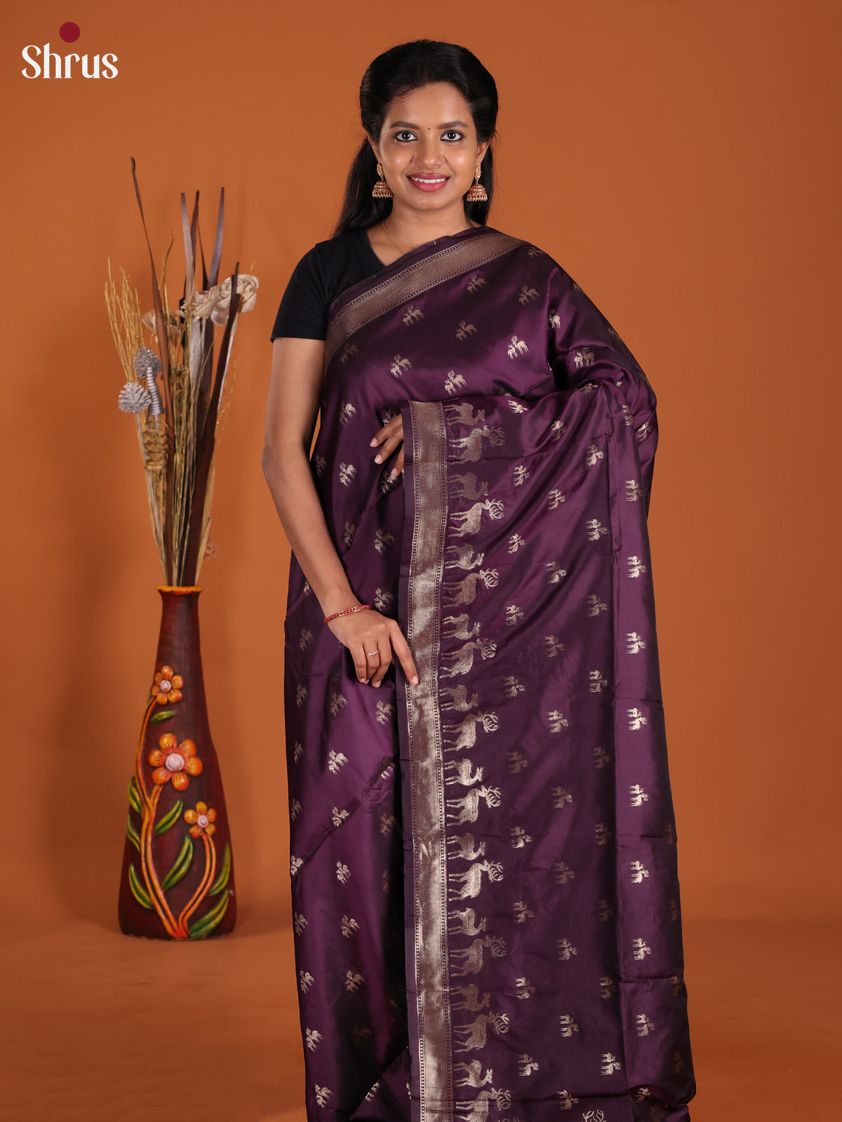 Jamun - Semi Softsilk Saree