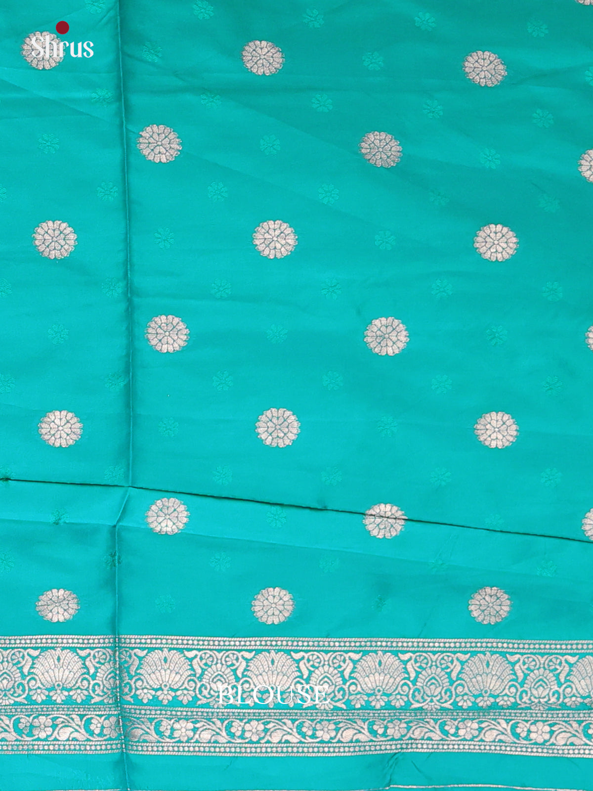 Aqua- Semi Softsilk Saree