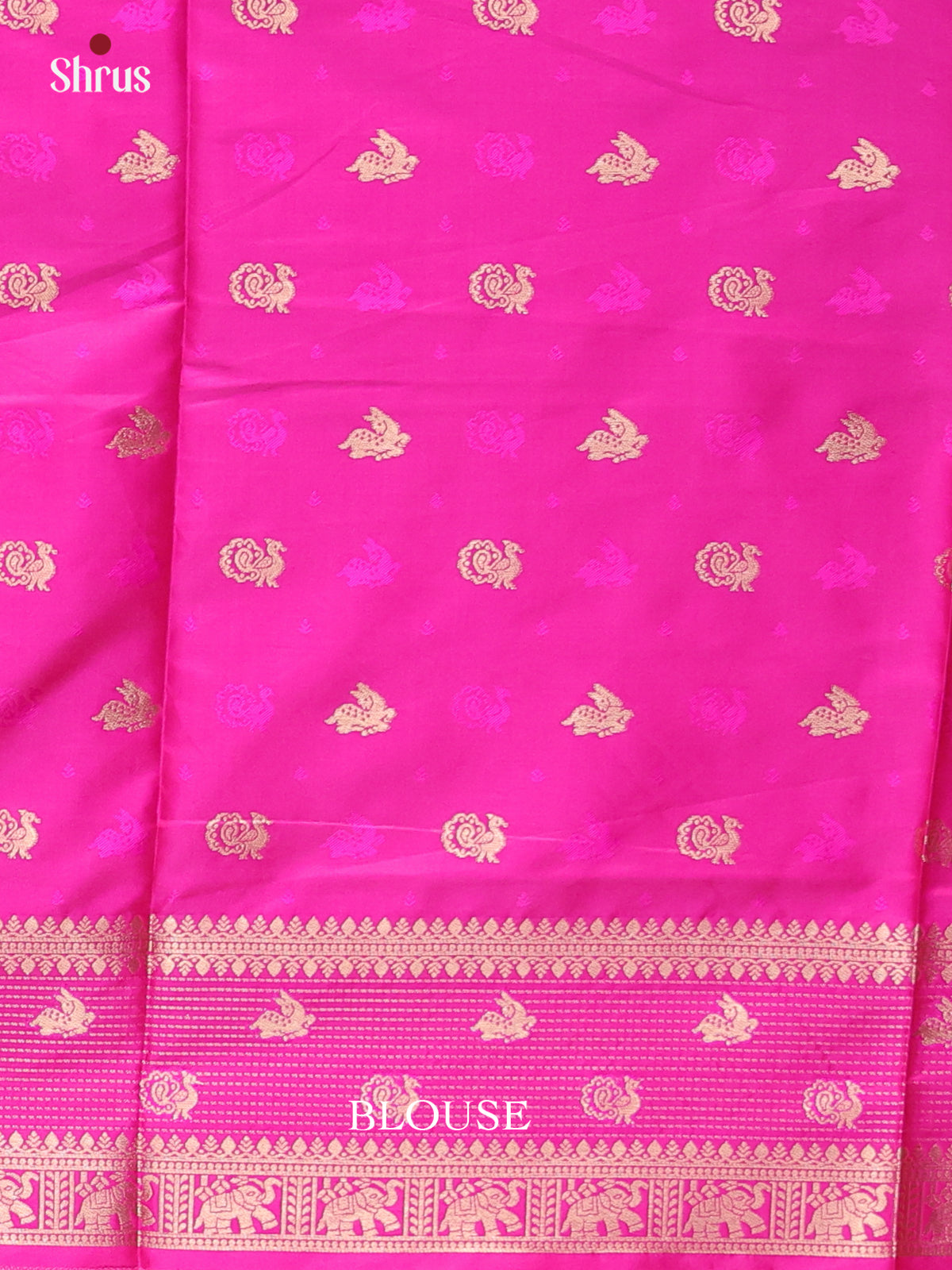 Pink - Semi Softsilk Saree