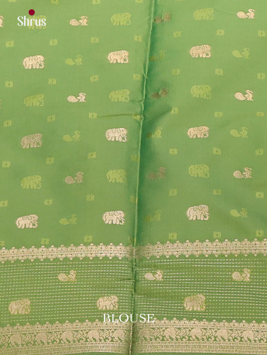Pista Green - Semi Softsilk Saree
