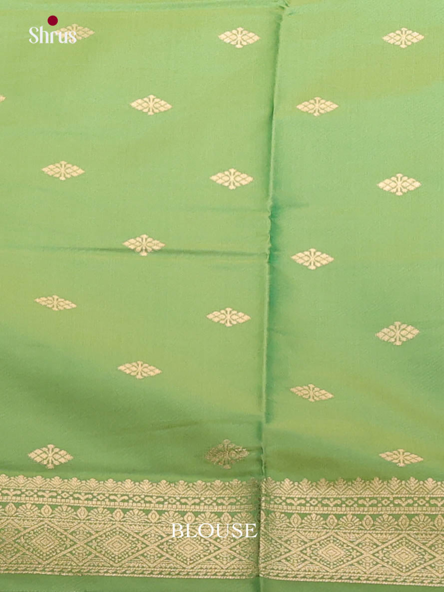 Pista Green- Semi Softsilk Saree