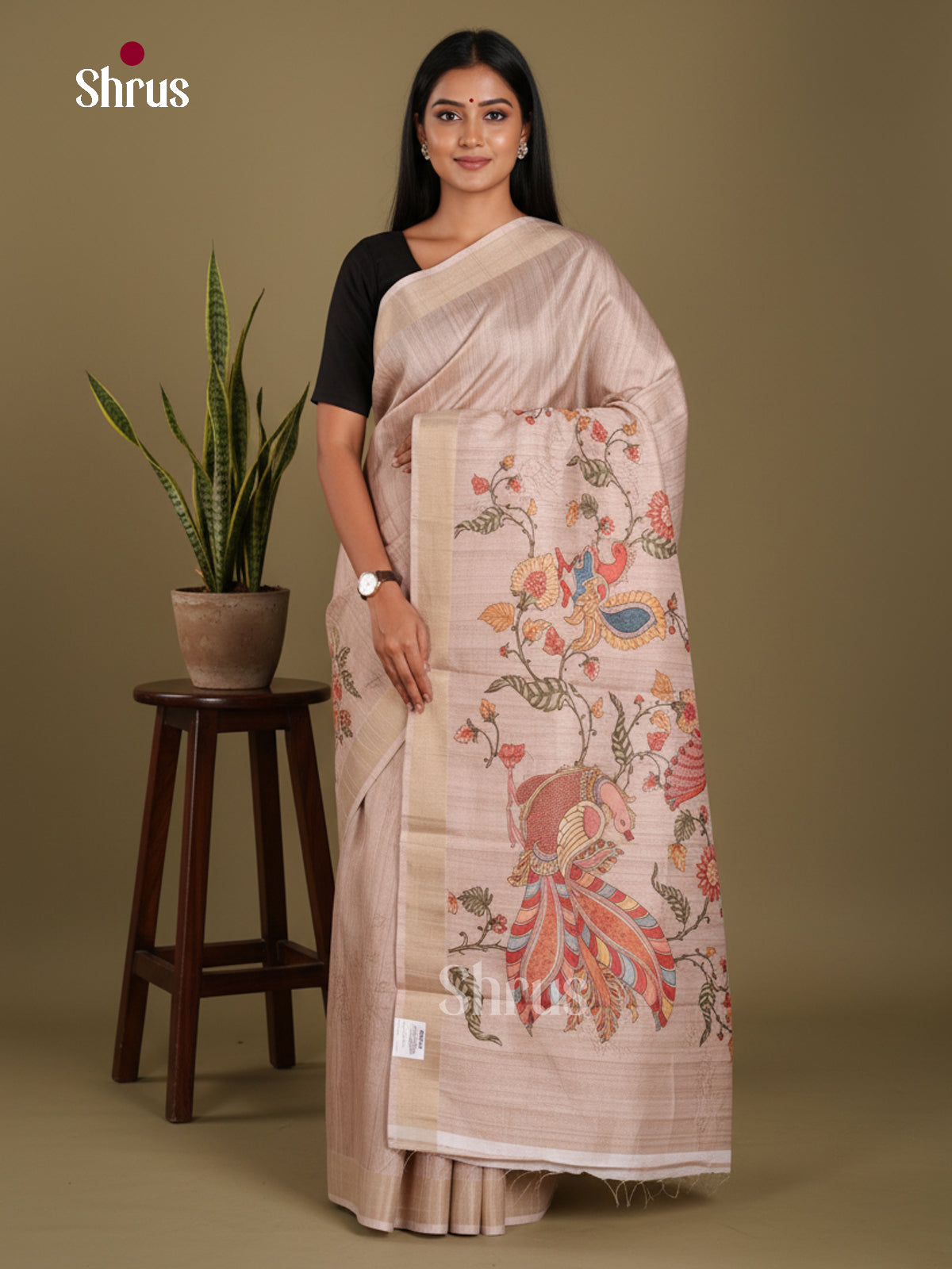 DJS13197 - Semi Gicha Saree