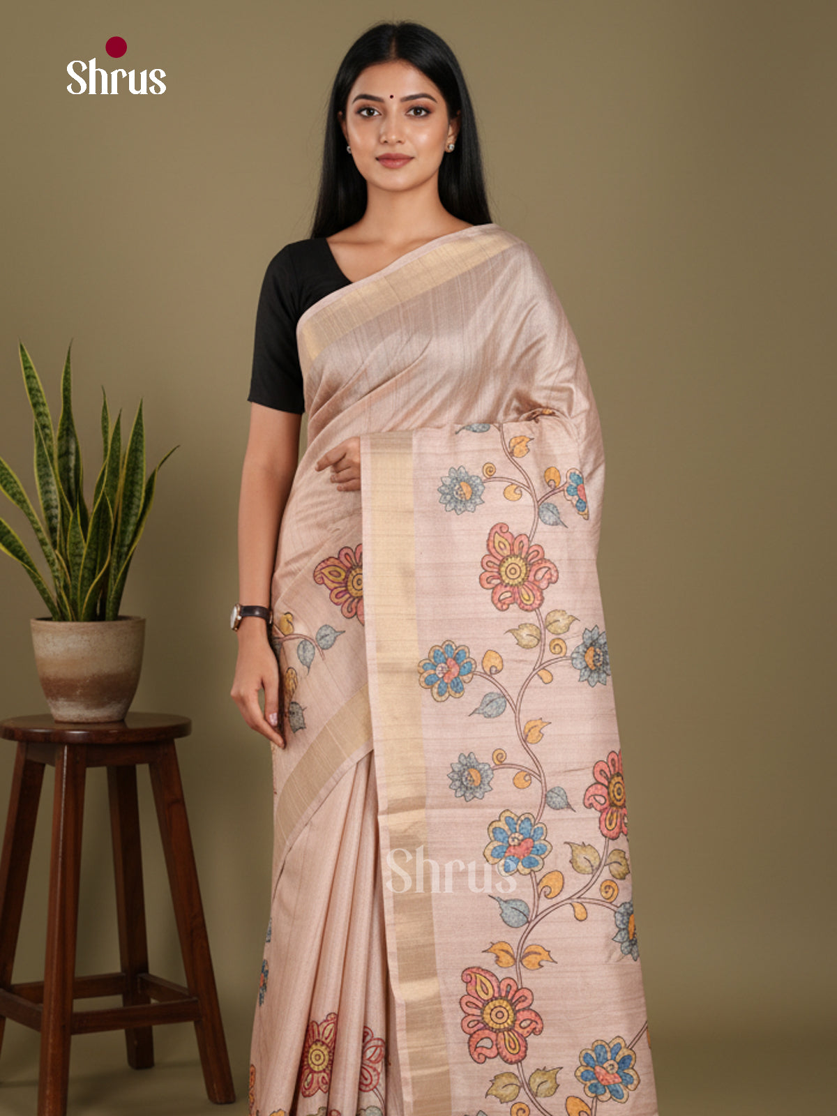 DJS13201 - Semi Gicha Saree