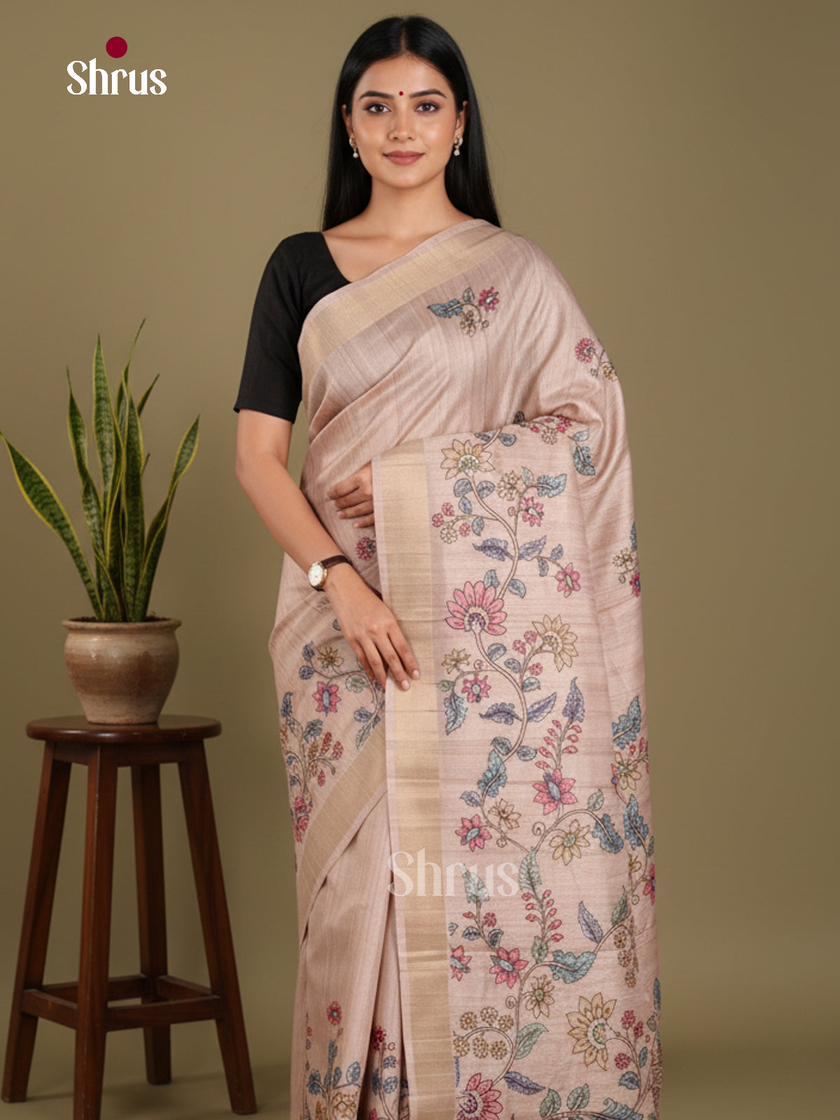 DJS13202 - Semi Gicha Saree