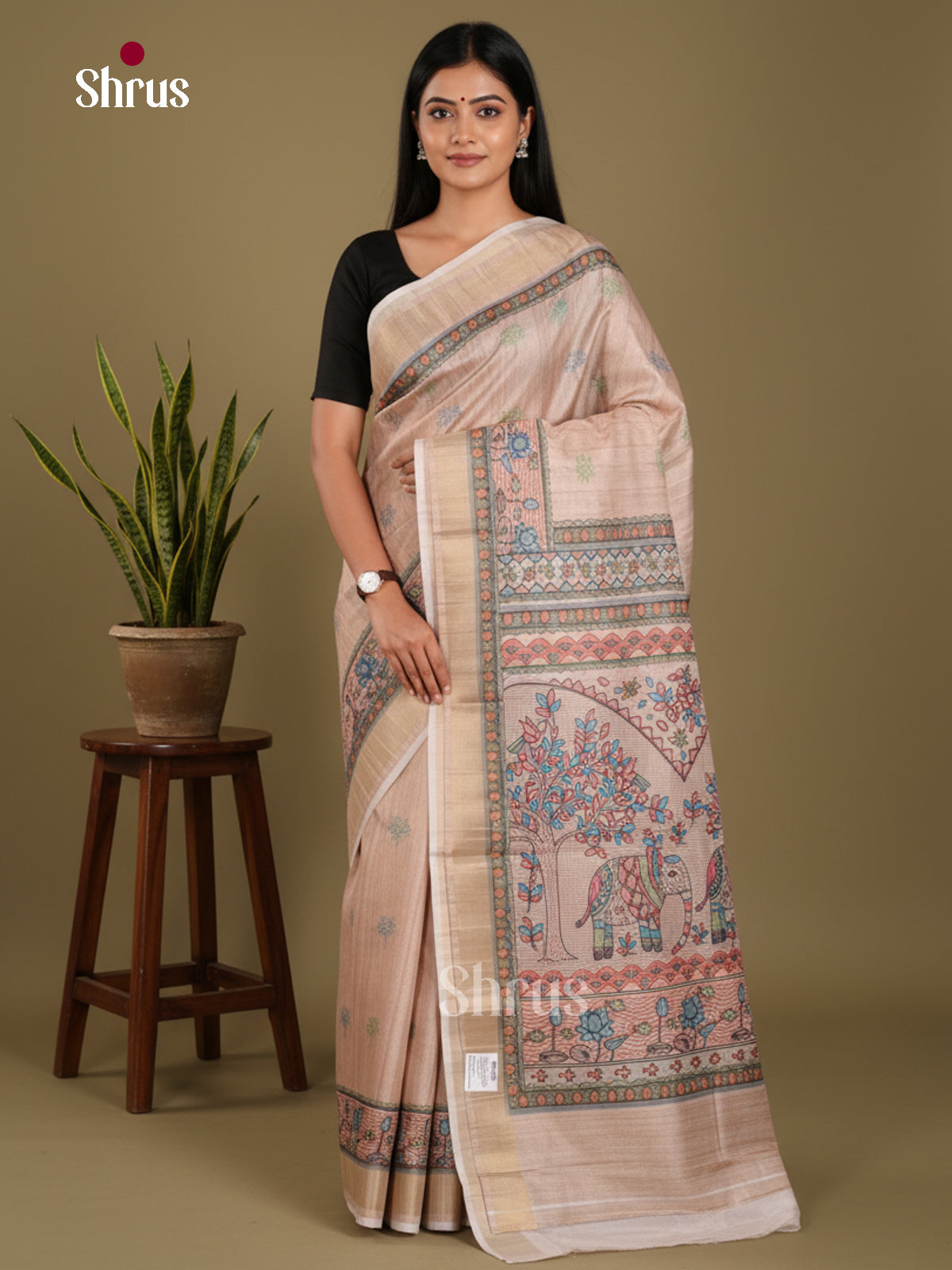 DJS13204 - Semi Gicha Saree