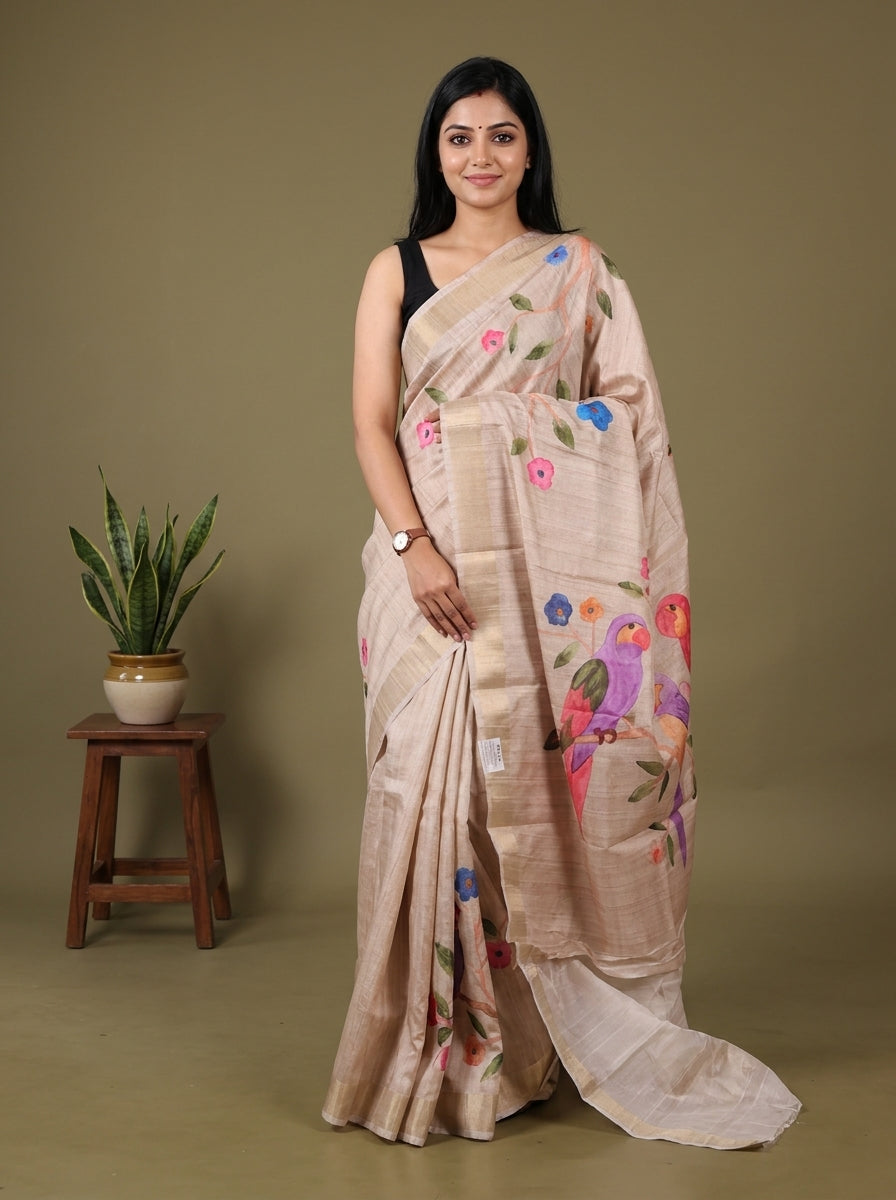 DJS13207 - Semi Gicha Saree