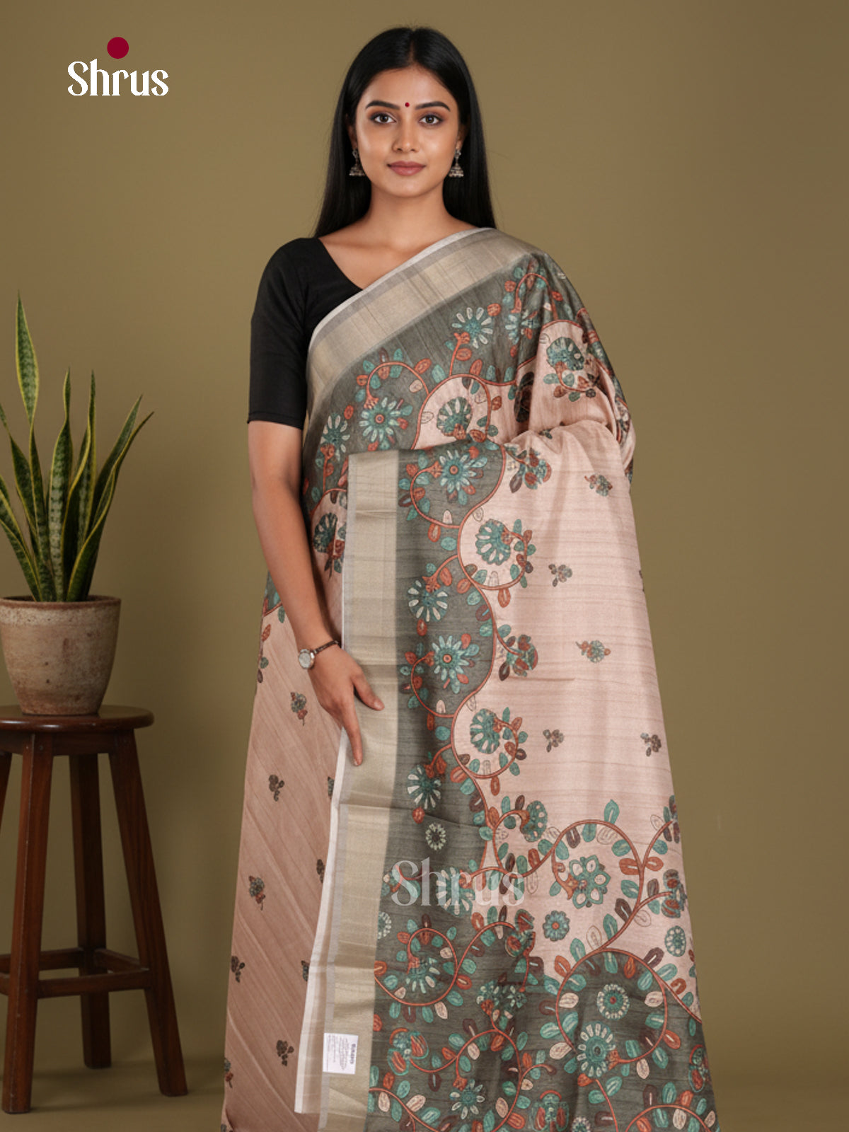 DJS13213 - Semi Gicha Saree