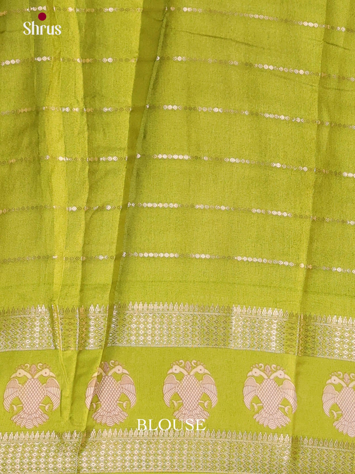 Purple & Green - Semi Mysoresilk Saree
