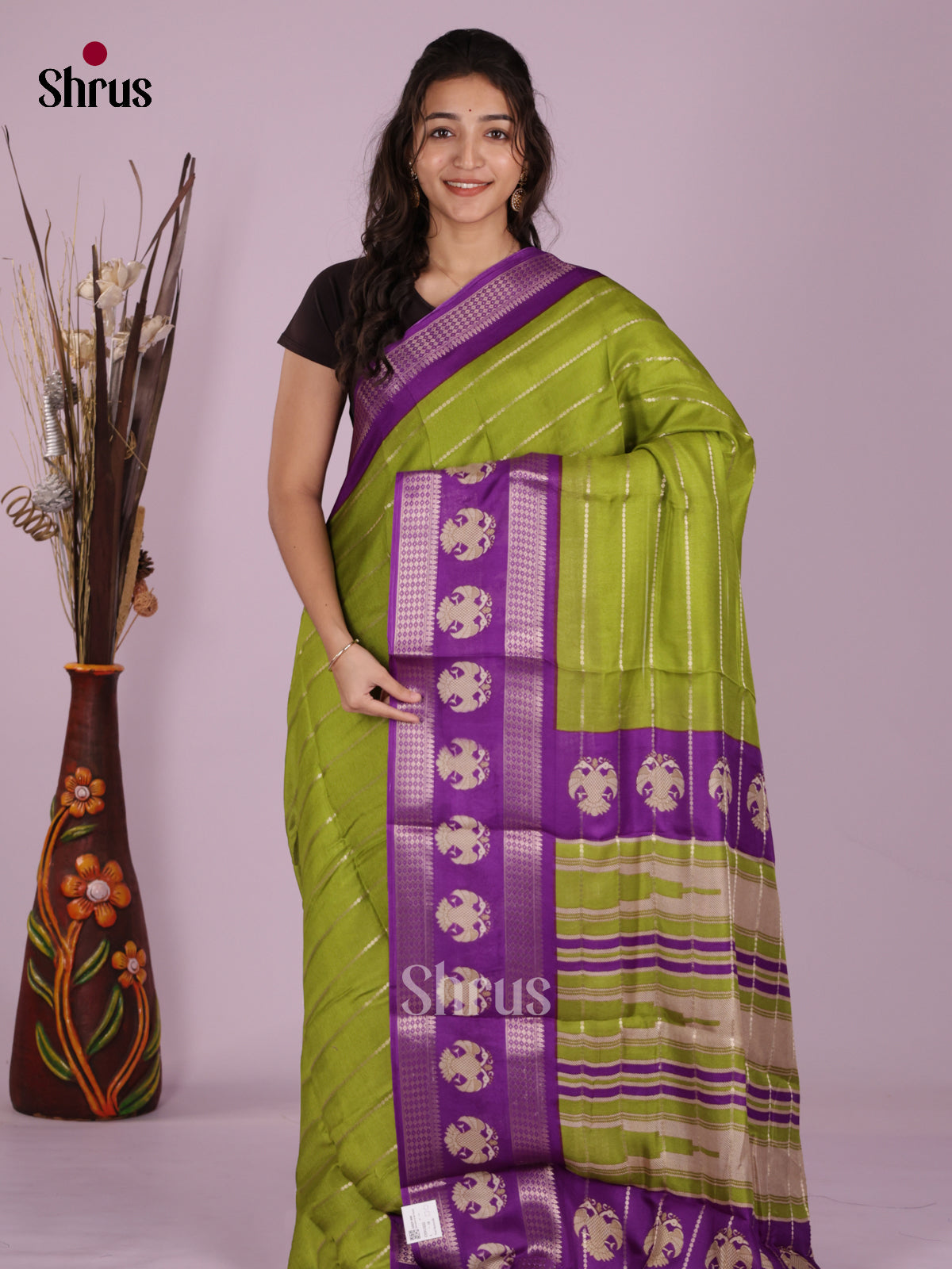 DJS13222 - Semi Mysoresilk Saree