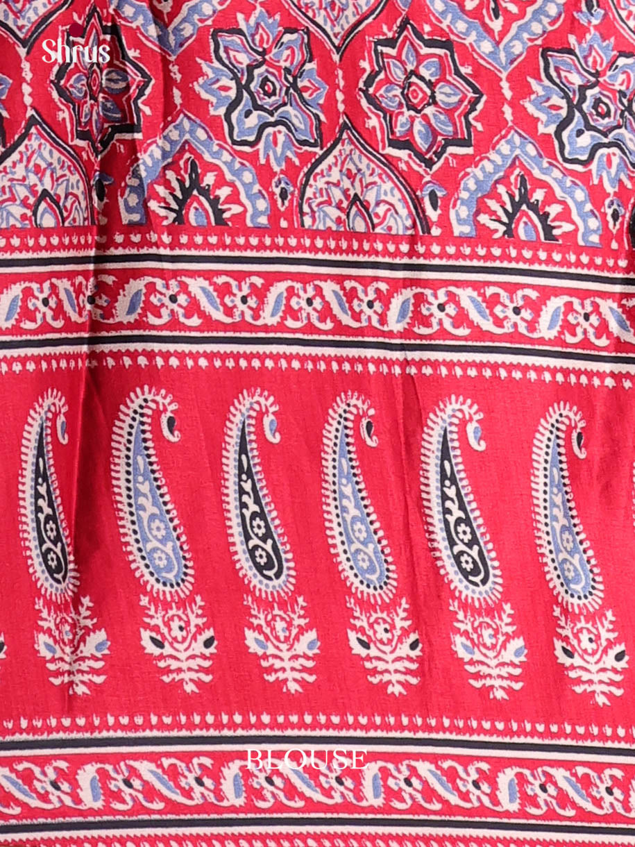 Red - Semi Modal Saree