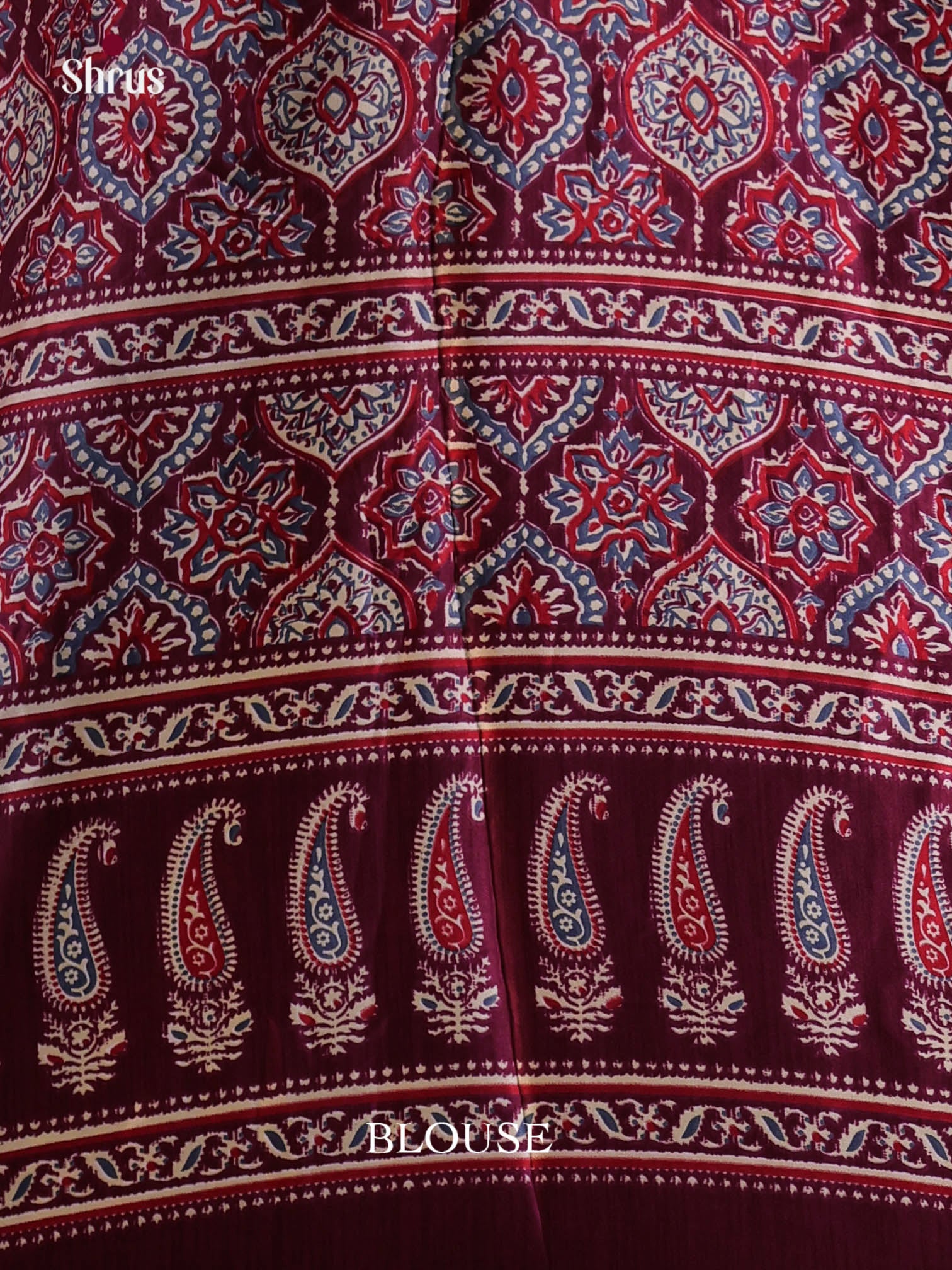 Maroon - Semi Modal Saree