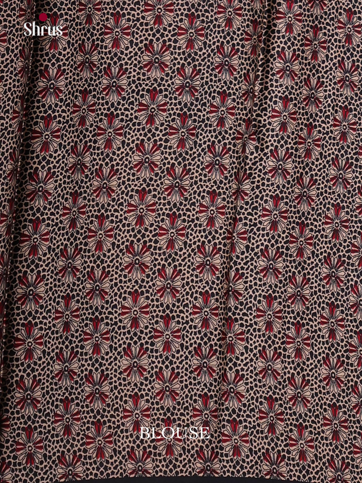 Red & Blue - Semi Modal Saree