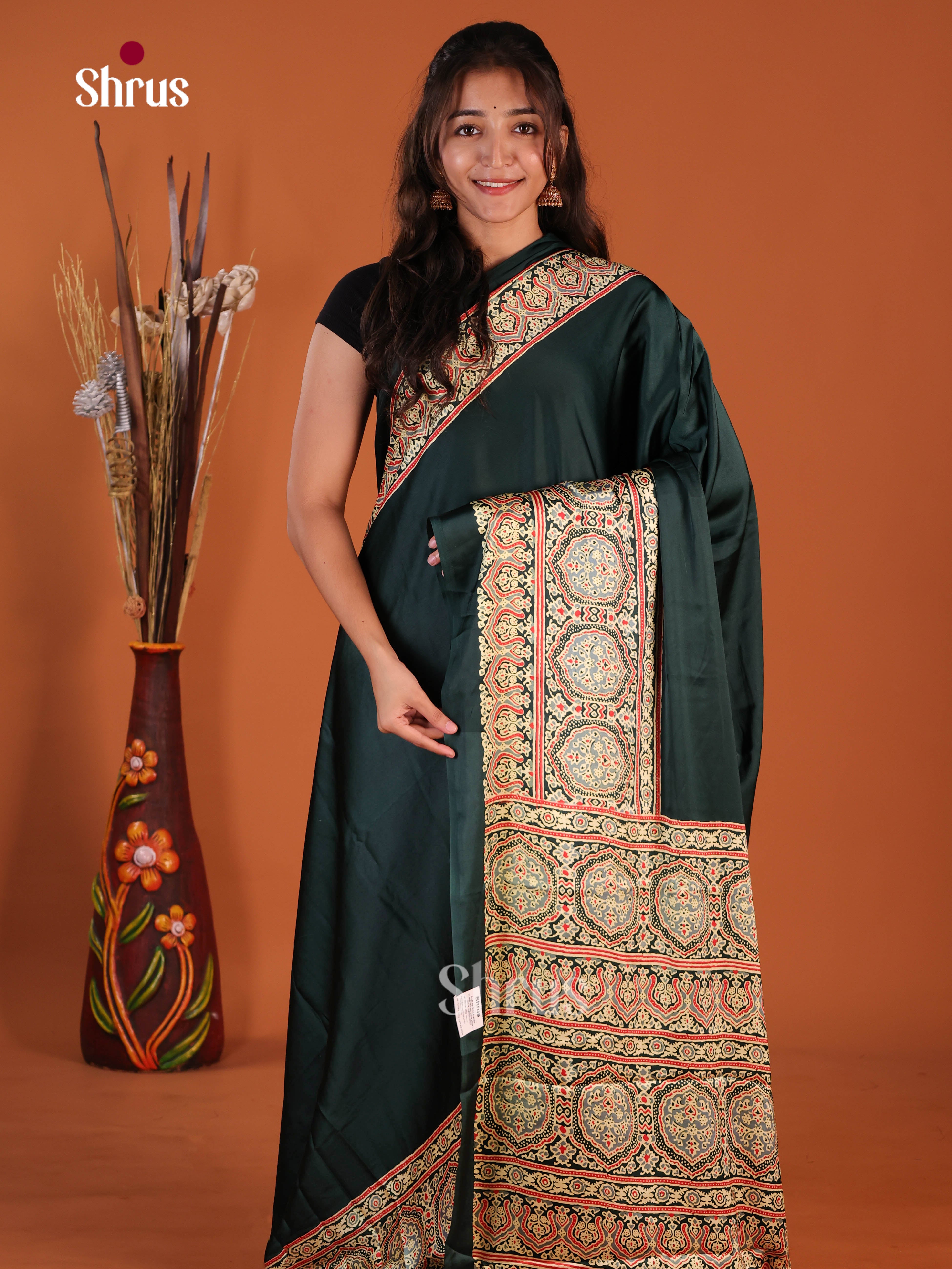Green - Semi Modal Saree