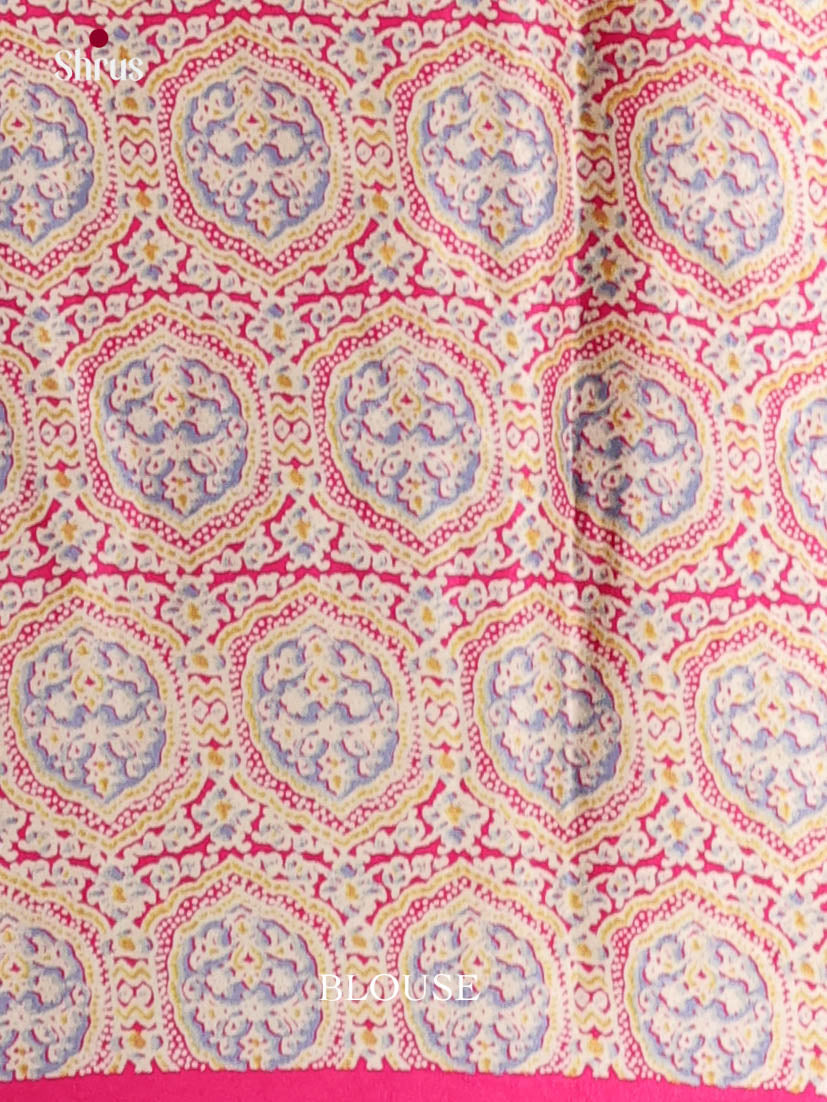 Pink - Semi Modal Saree