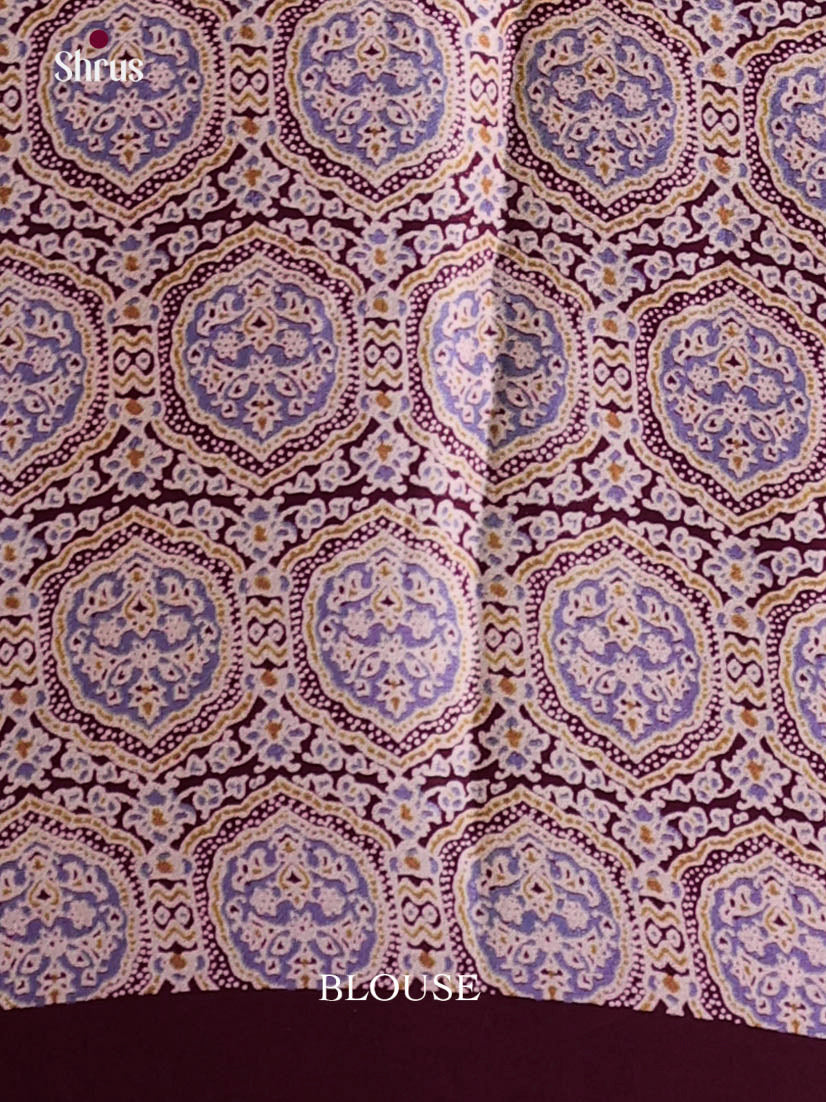 Wine - Semi Modal Saree