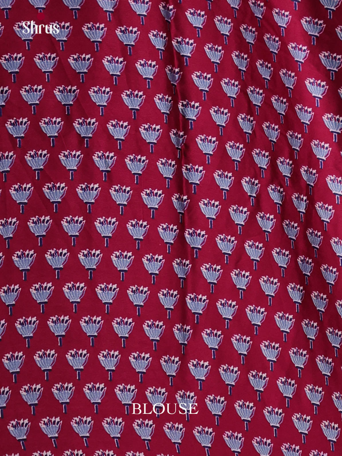 Blue & Maroon - Semi Modal Saree