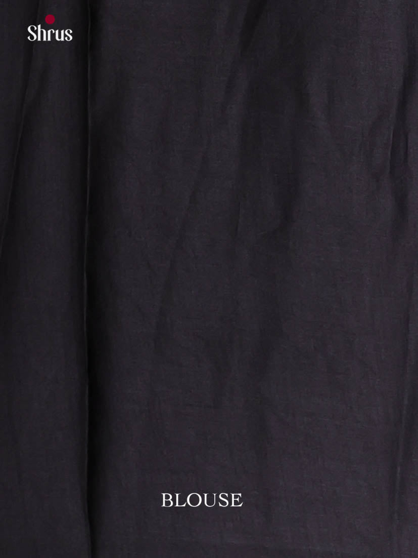 Yellow & Black - Semi Modal Saree