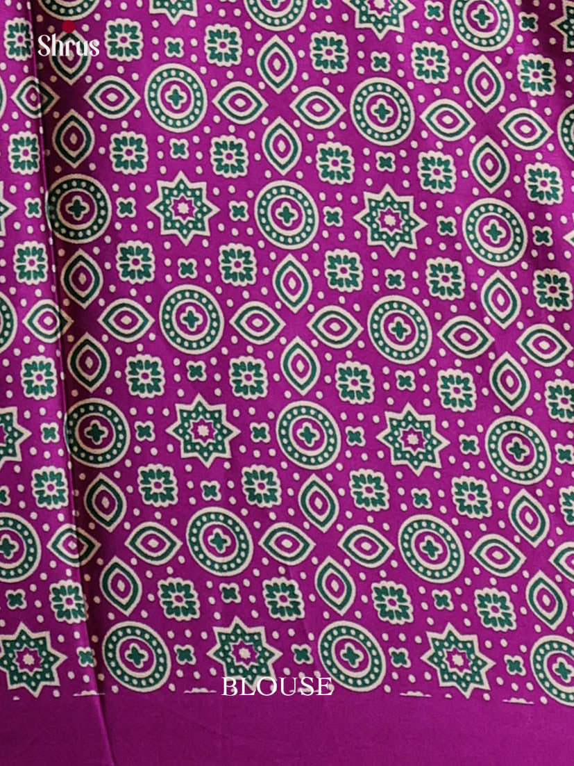 Cream & Vadamalli - Semi Modal Saree