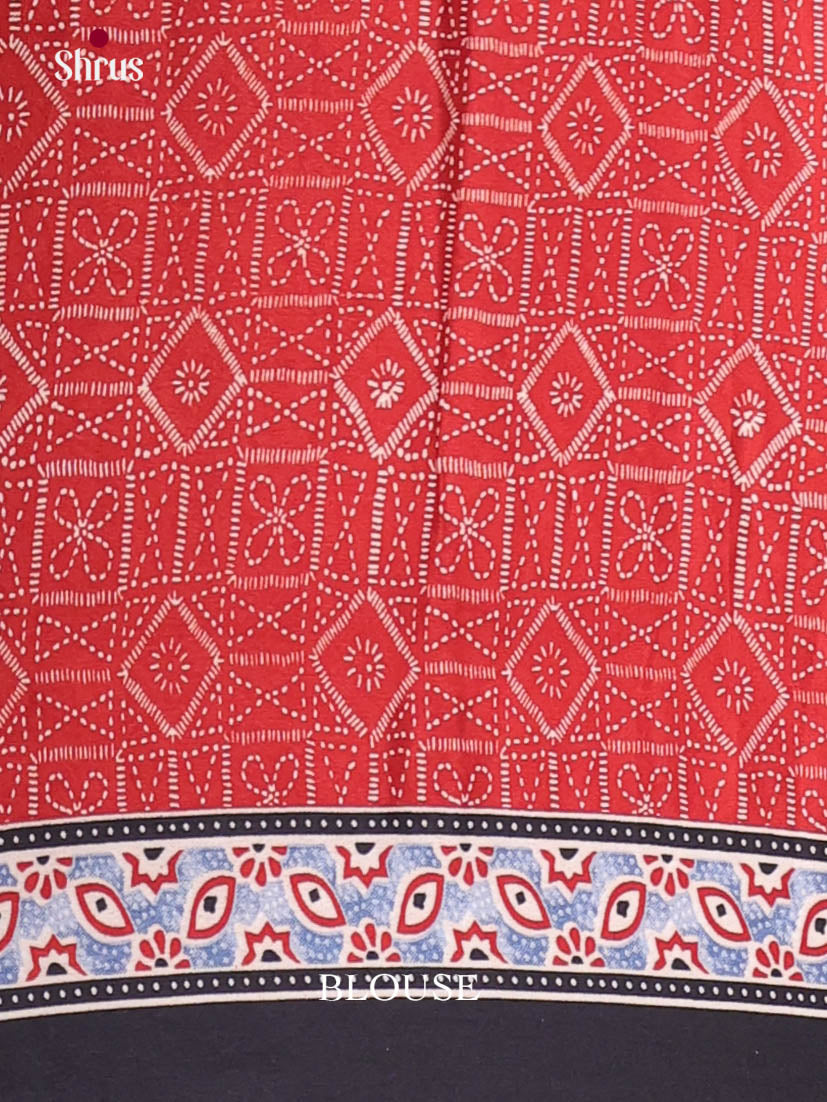 Black & Red- Semi Modal Saree