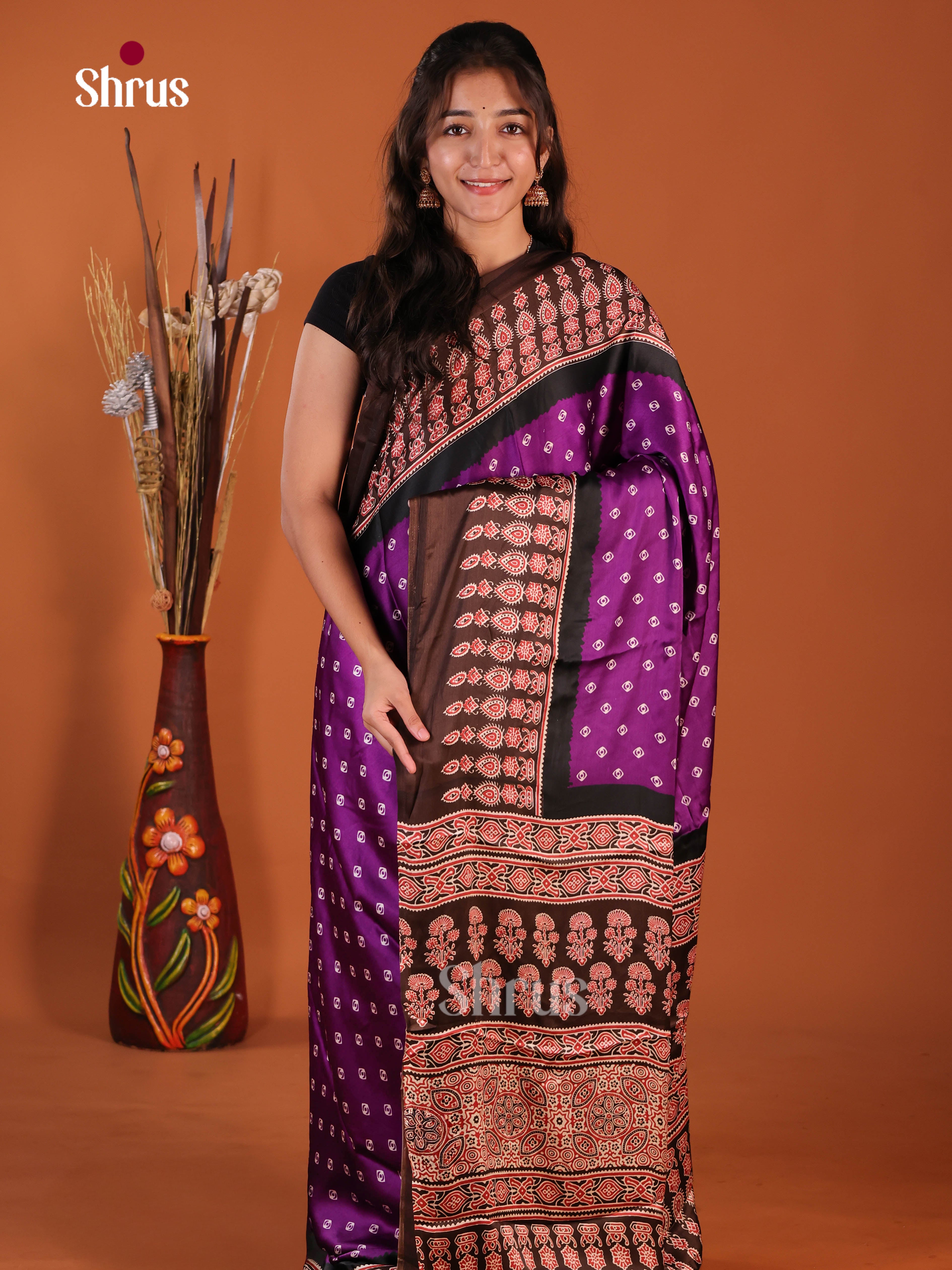 Vadamalli & Brown- Semi Modal Saree