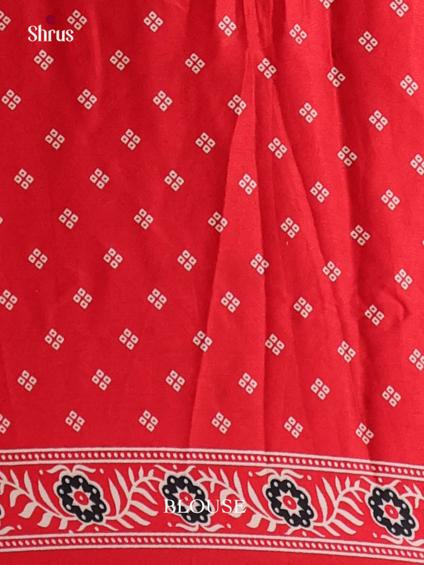 Red - Semi Modal Saree