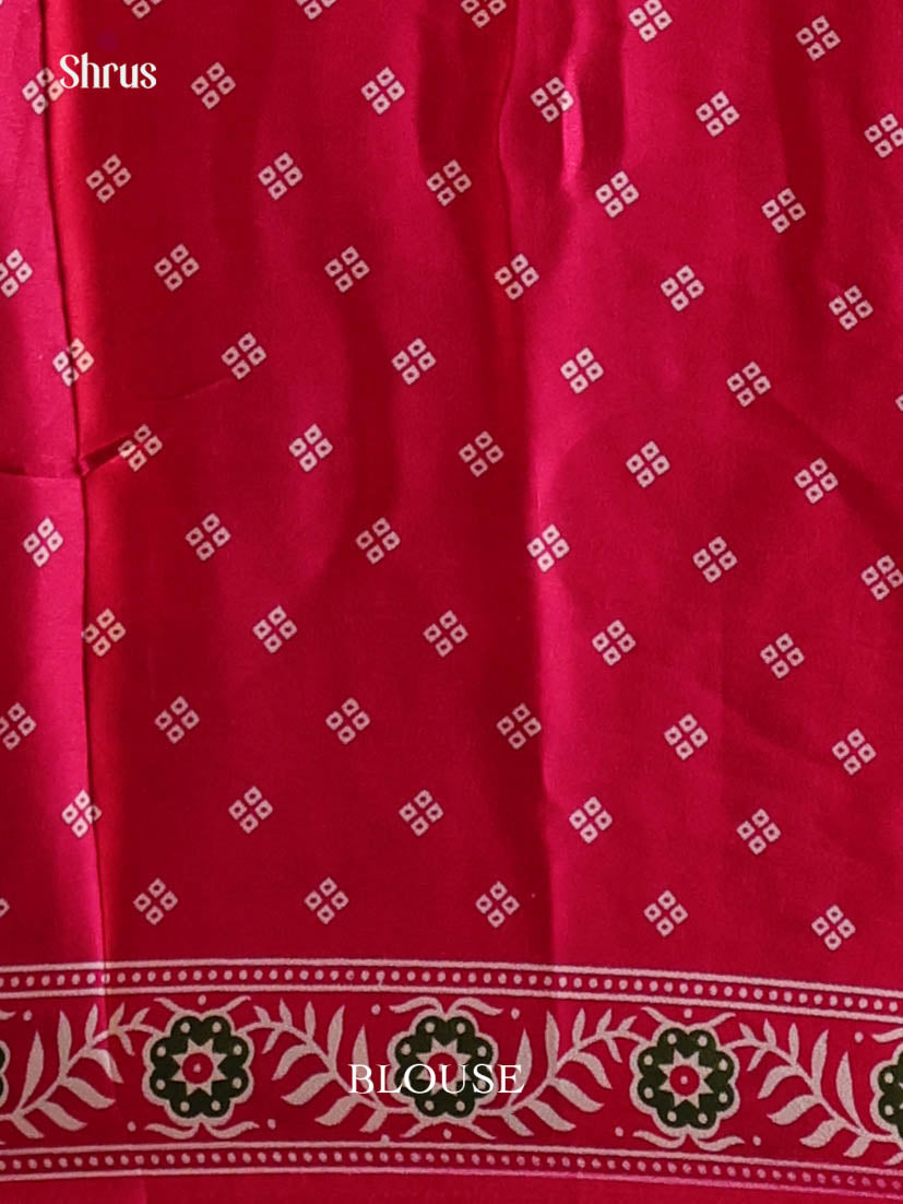 Red - Semi Modal Saree