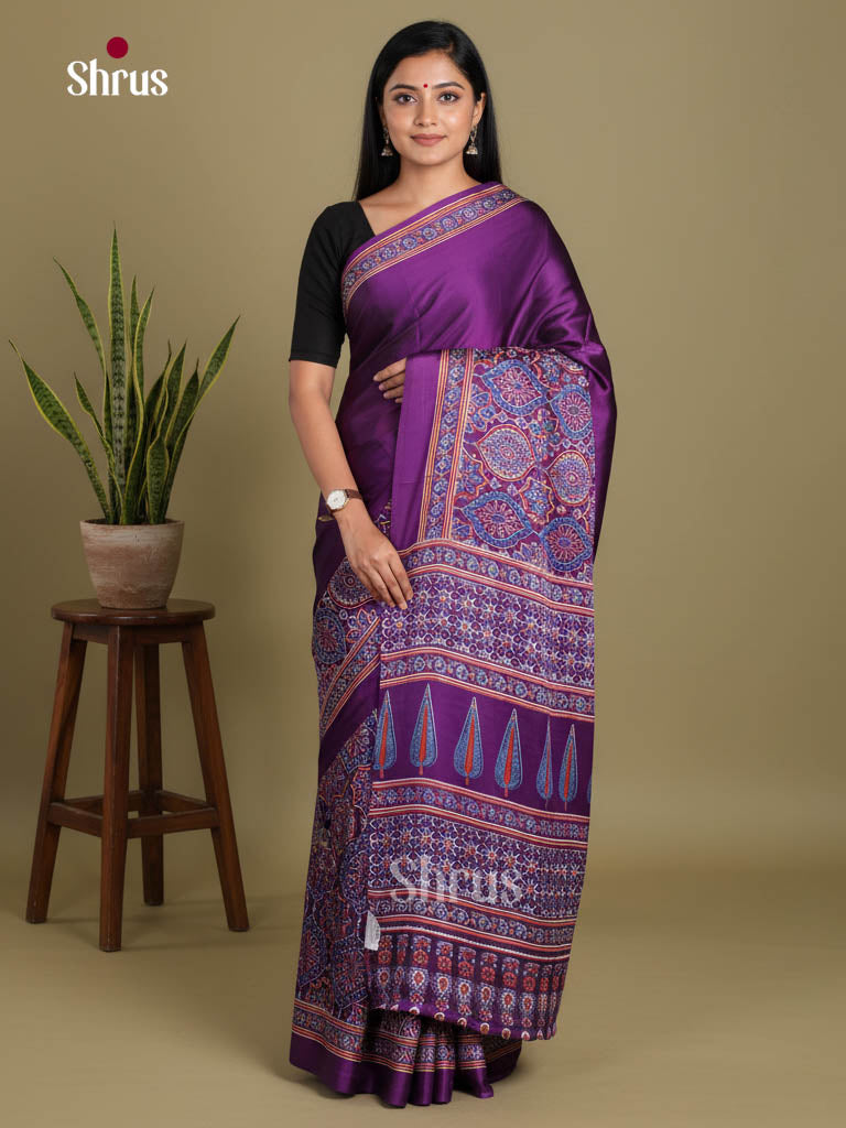 Violet- Semi Modal Saree